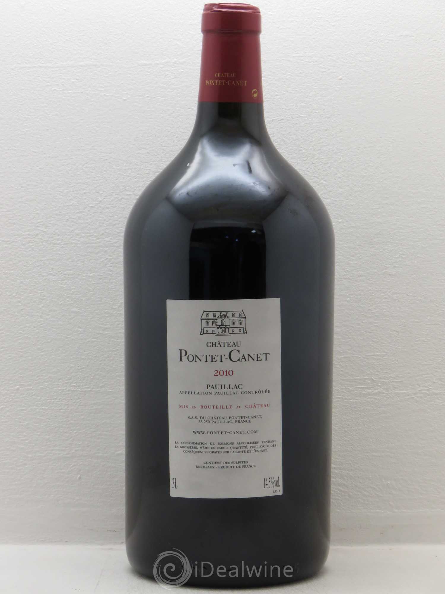Château Pontet Canet 5ème Grand Cru Classé 2010 - Lot de 1 double magnum - 1
