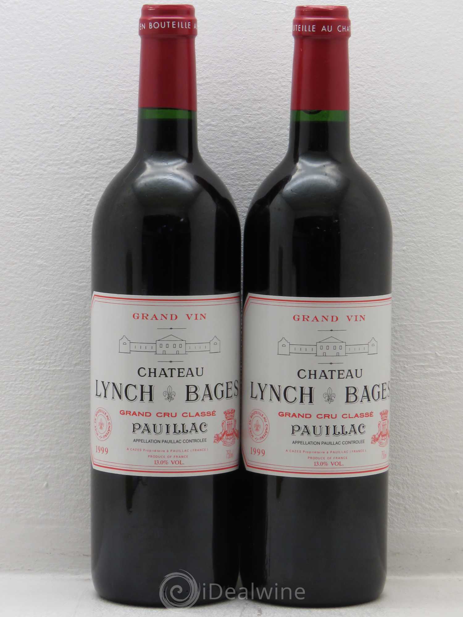 Château Lynch Bages 5ème Grand Cru Classé 1999 - Lot de 2 bouteilles - 0