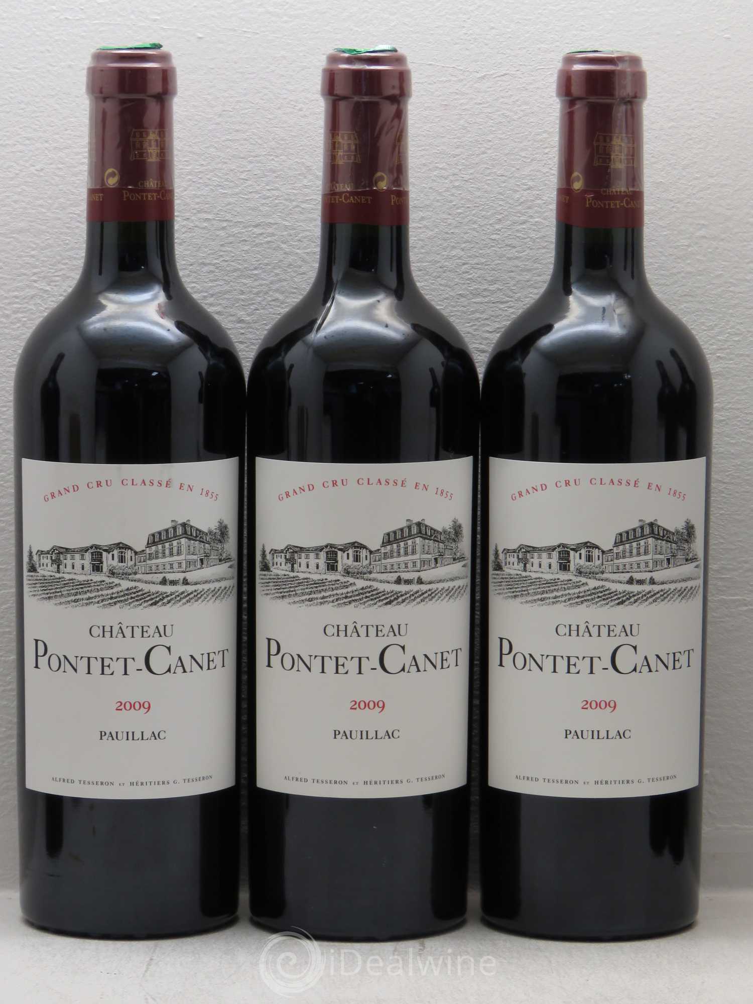 Château Pontet Canet 5ème Grand Cru Classé 2009 - Lot de 6 bouteilles - 1