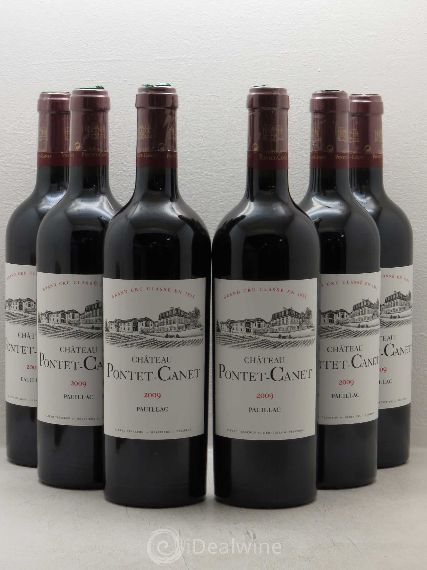 Château Pontet Canet 5ème Grand Cru Classé 2009 - Lot de 6 bouteilles - 0