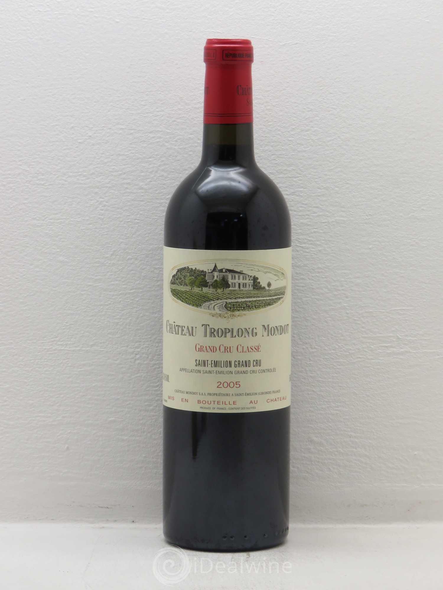 Château Troplong Mondot 1er Grand Cru Classé B 2005 - Lot de 1 bouteille - 0