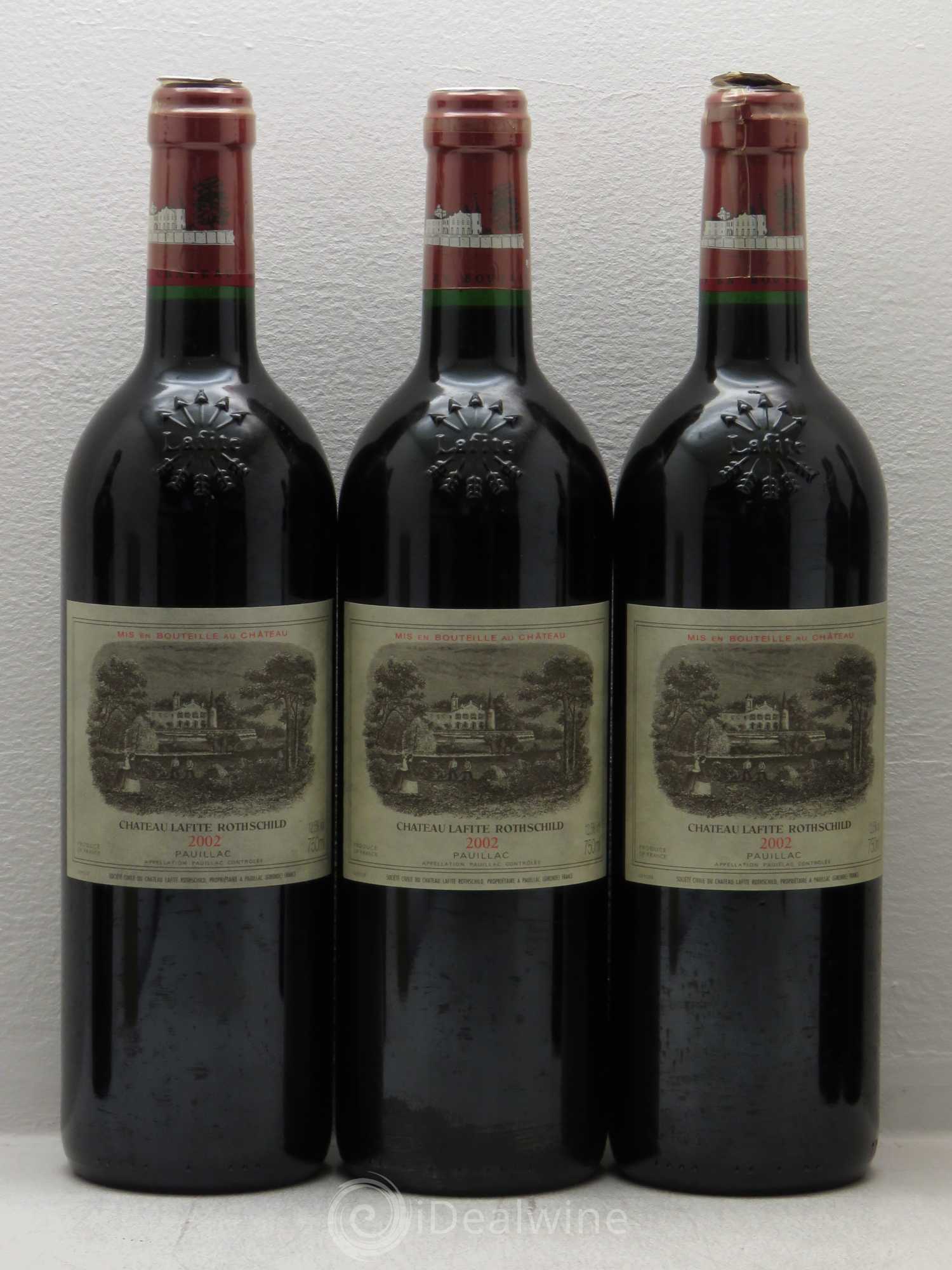 Château Lafite Rothschild 1er Grand Cru Classé 2002 - Lot de 6 bouteilles - 1