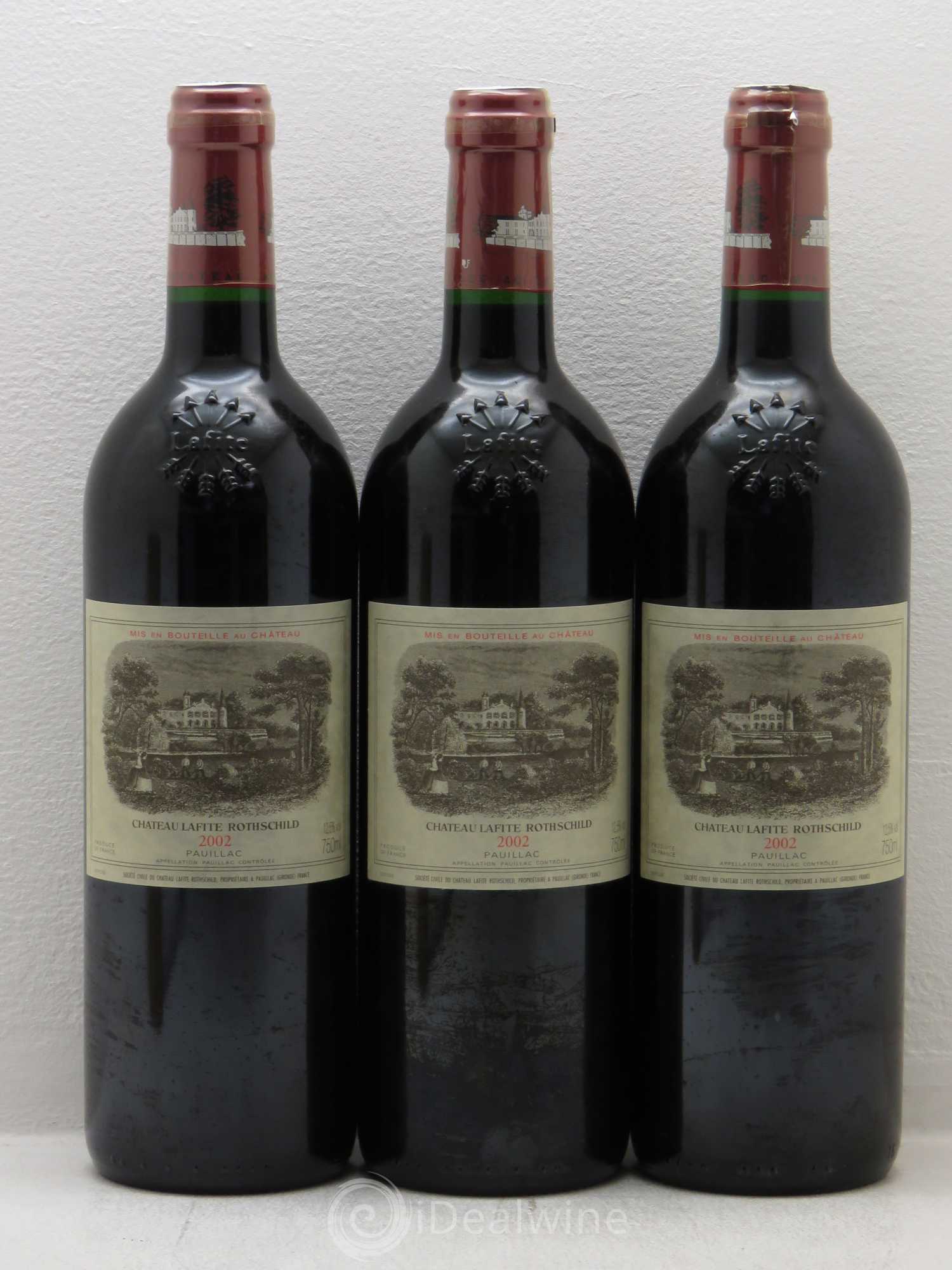 Château Lafite Rothschild 1er Grand Cru Classé 2002 - Lot de 6 bouteilles - 2