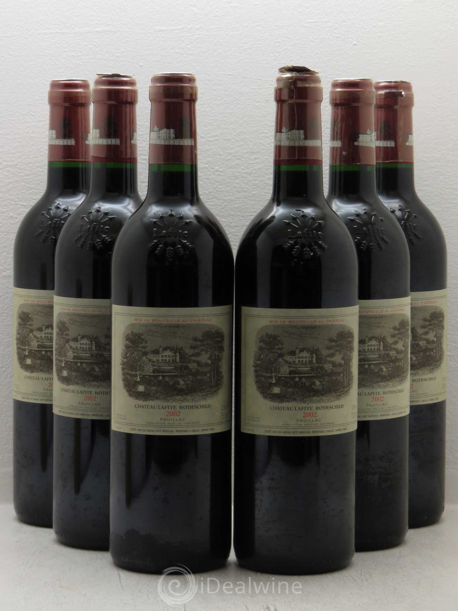 Château Lafite Rothschild 1er Grand Cru Classé 2002 - Lot de 6 bouteilles - 0