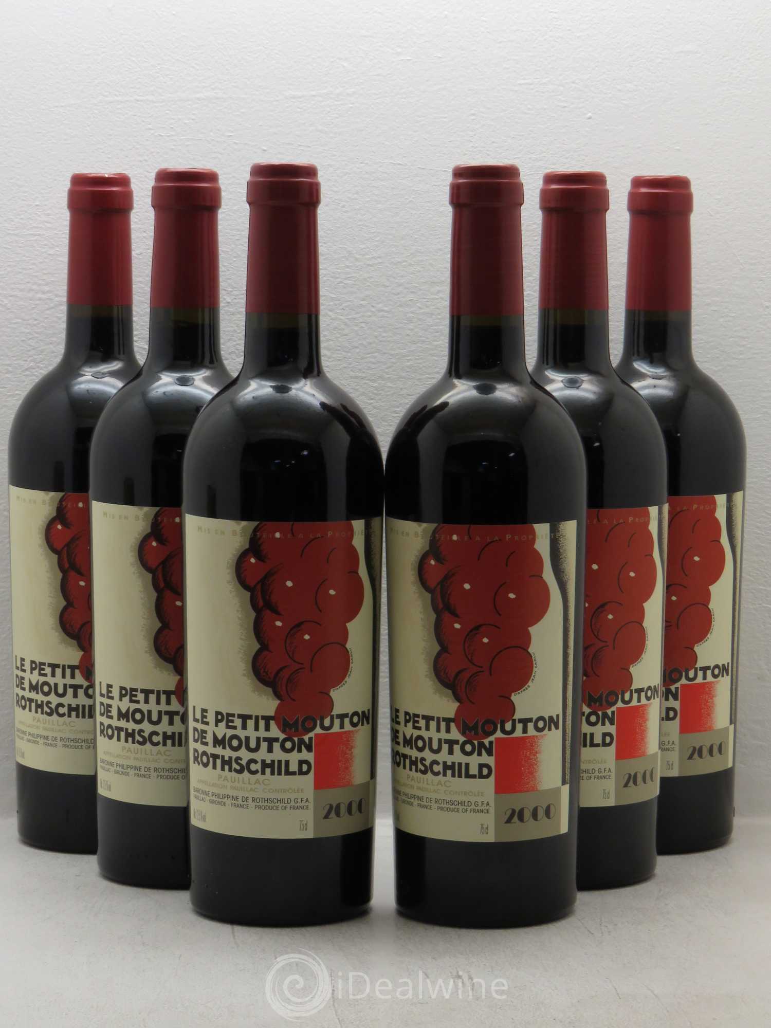 Petit Mouton Second Vin 2000 - Lot de 6 bouteilles - 0