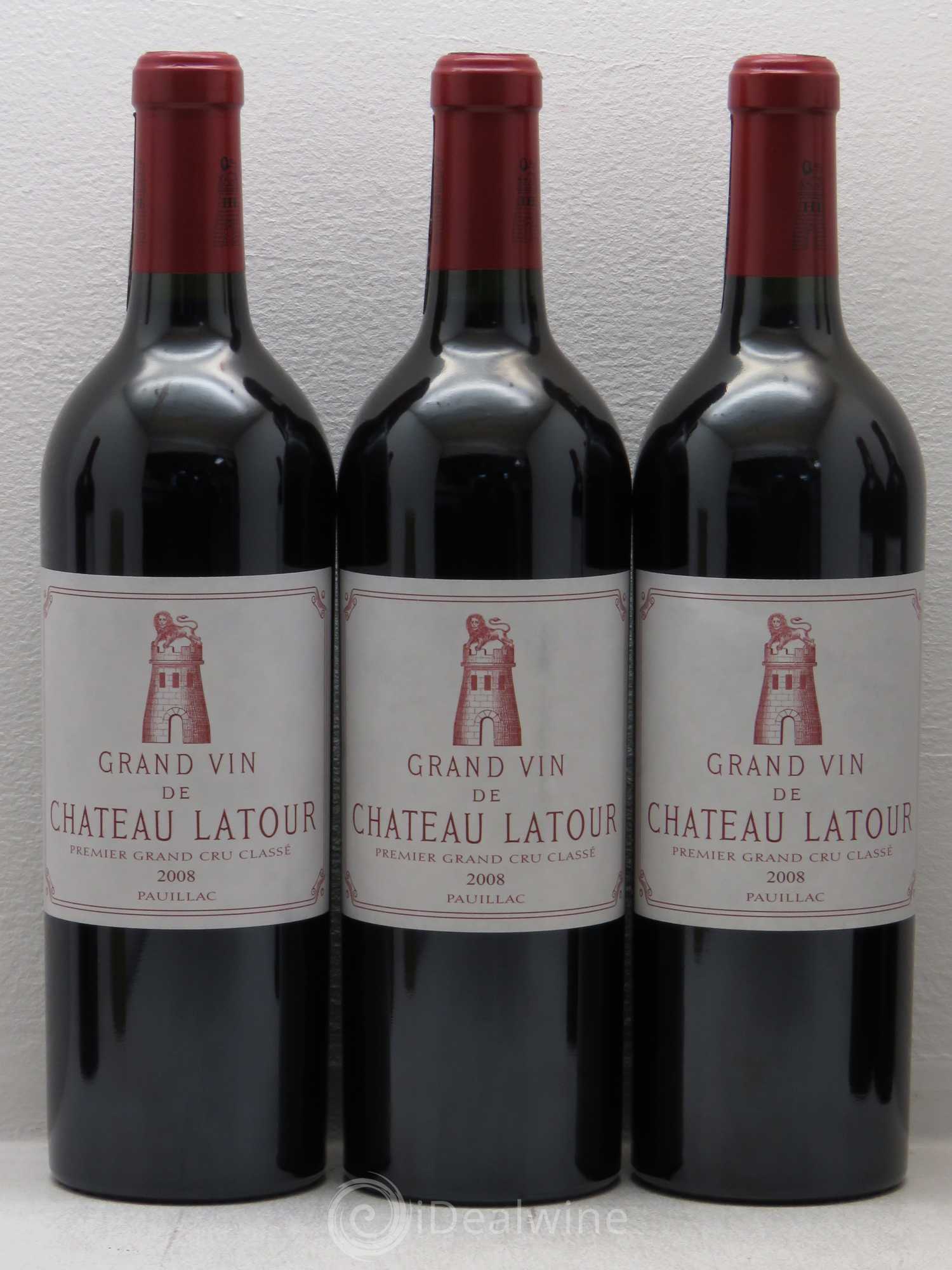 Château Latour 1er Grand Cru Classé 2008 - Lot de 6 bouteilles - 1