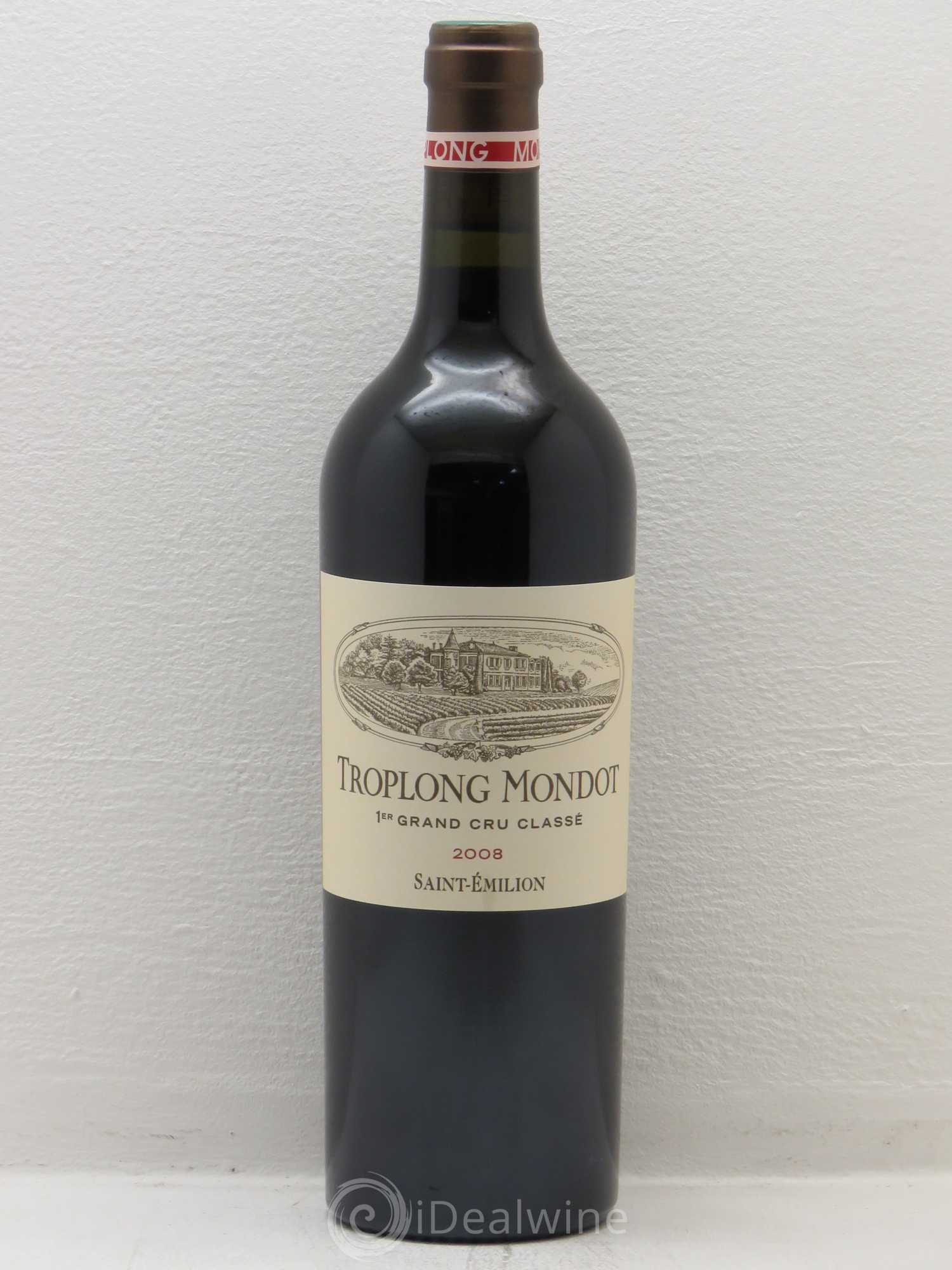 Château Troplong Mondot 1er Grand Cru Classé B 2008 - Lot de 1 bouteille - 0