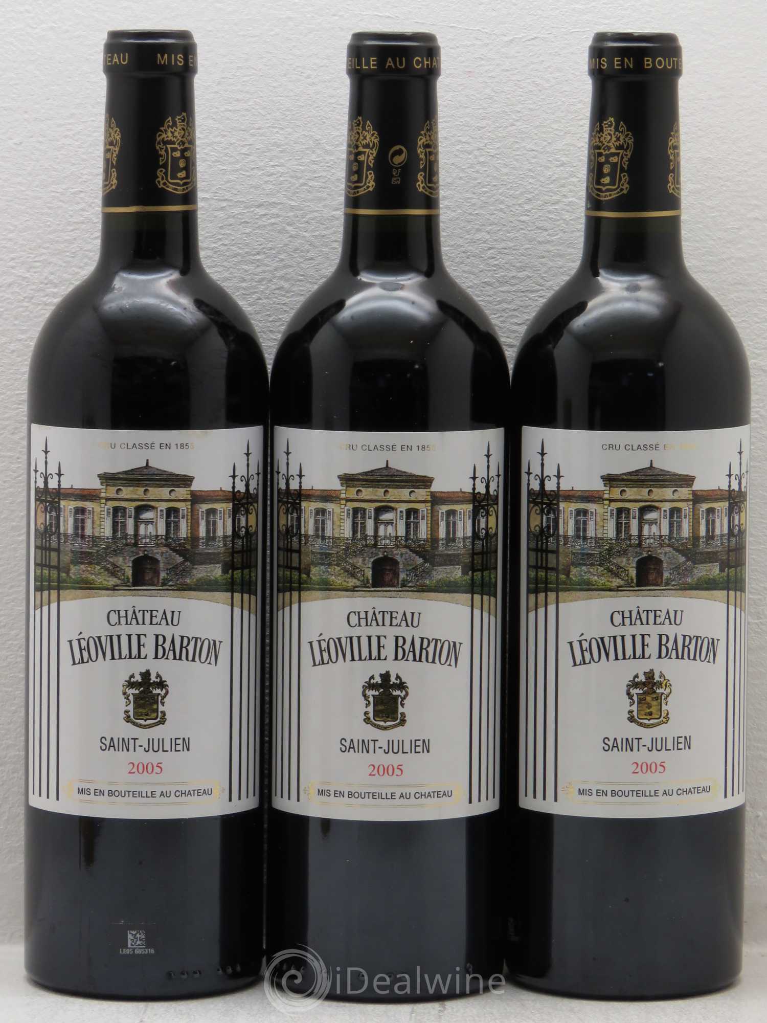 Château Léoville Barton 2ème Grand Cru Classé 2005 - Lot de 6 bouteilles - 2