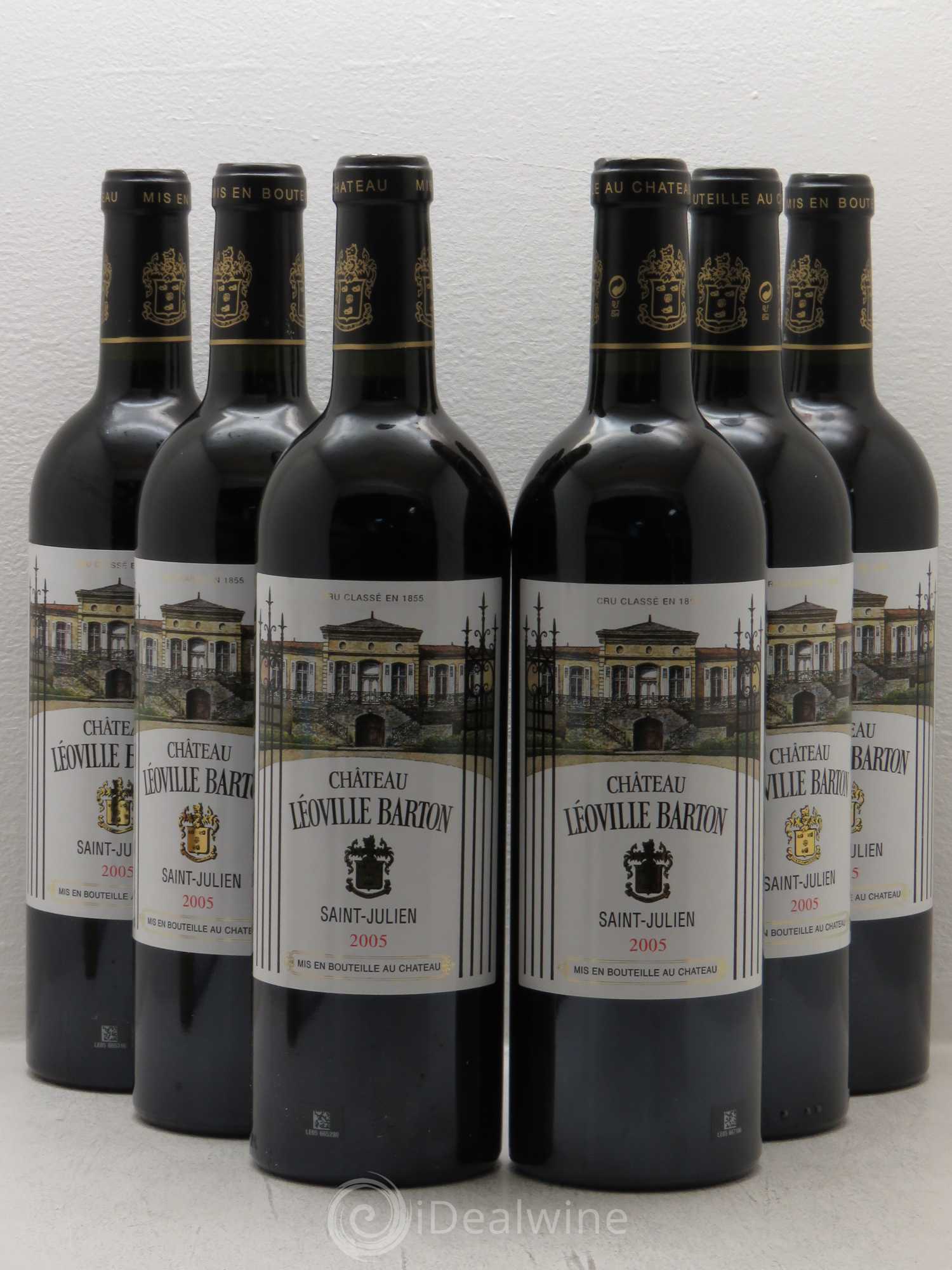 Château Léoville Barton 2ème Grand Cru Classé 2005 - Lot de 6 bouteilles - 0
