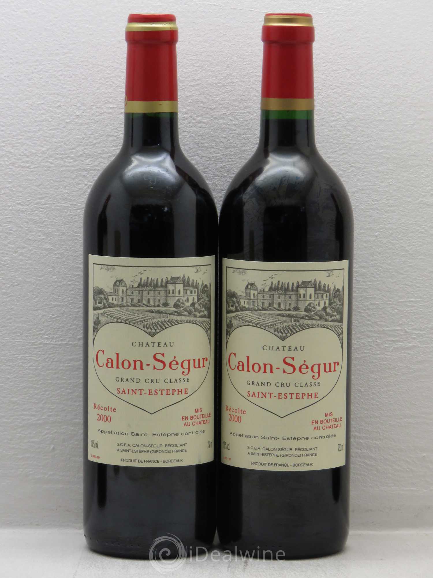 Château Calon Ségur 3ème Grand Cru Classé 2000 - Lot de 4 bouteilles - 1