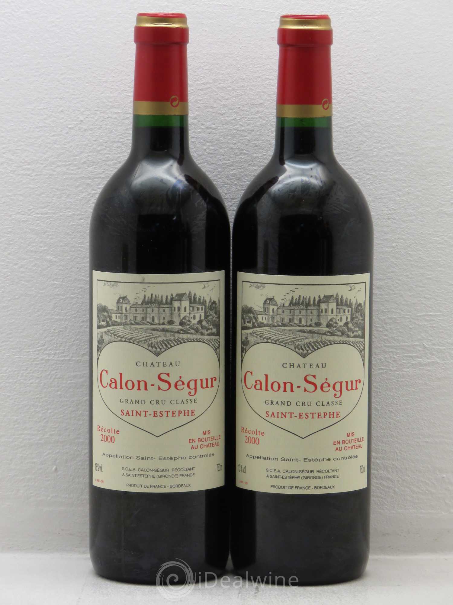 Château Calon Ségur 3ème Grand Cru Classé 2000 - Lot de 4 bouteilles - 2