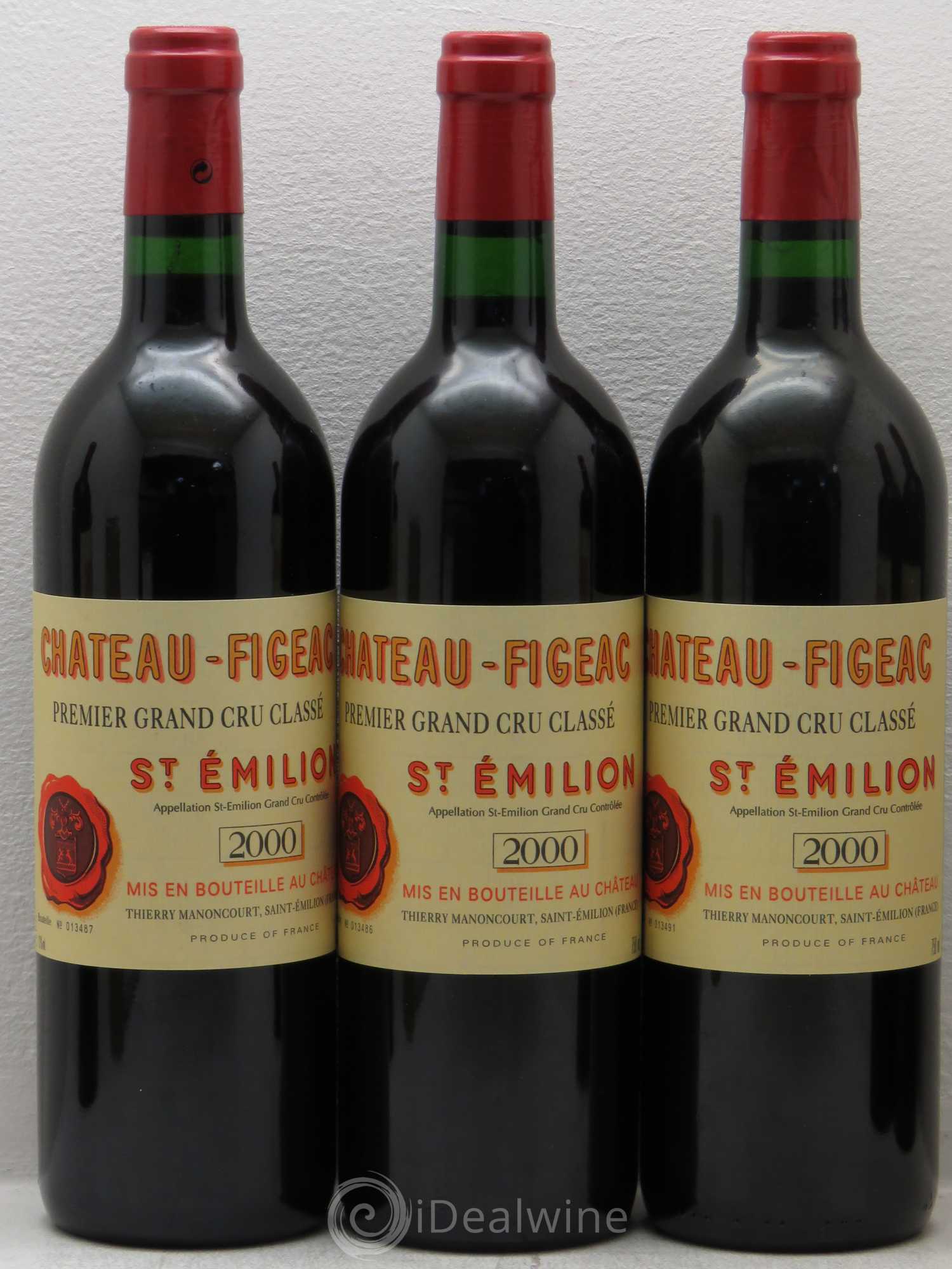 Château Figeac 1er Grand Cru Classé A 2000 - Lot de 6 bouteilles - 1