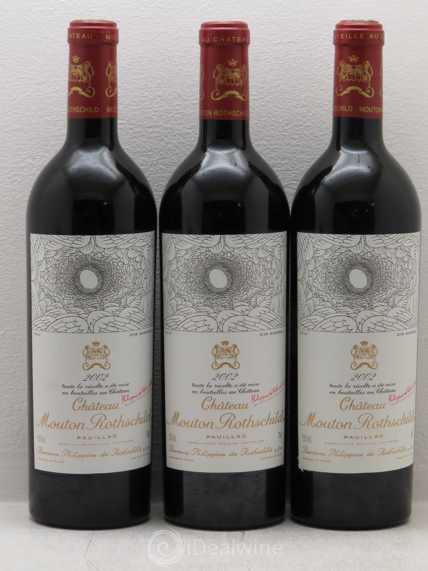 Château Mouton Rothschild 1er Grand Cru Classé 2002 - Lot de 6 bouteilles - 2