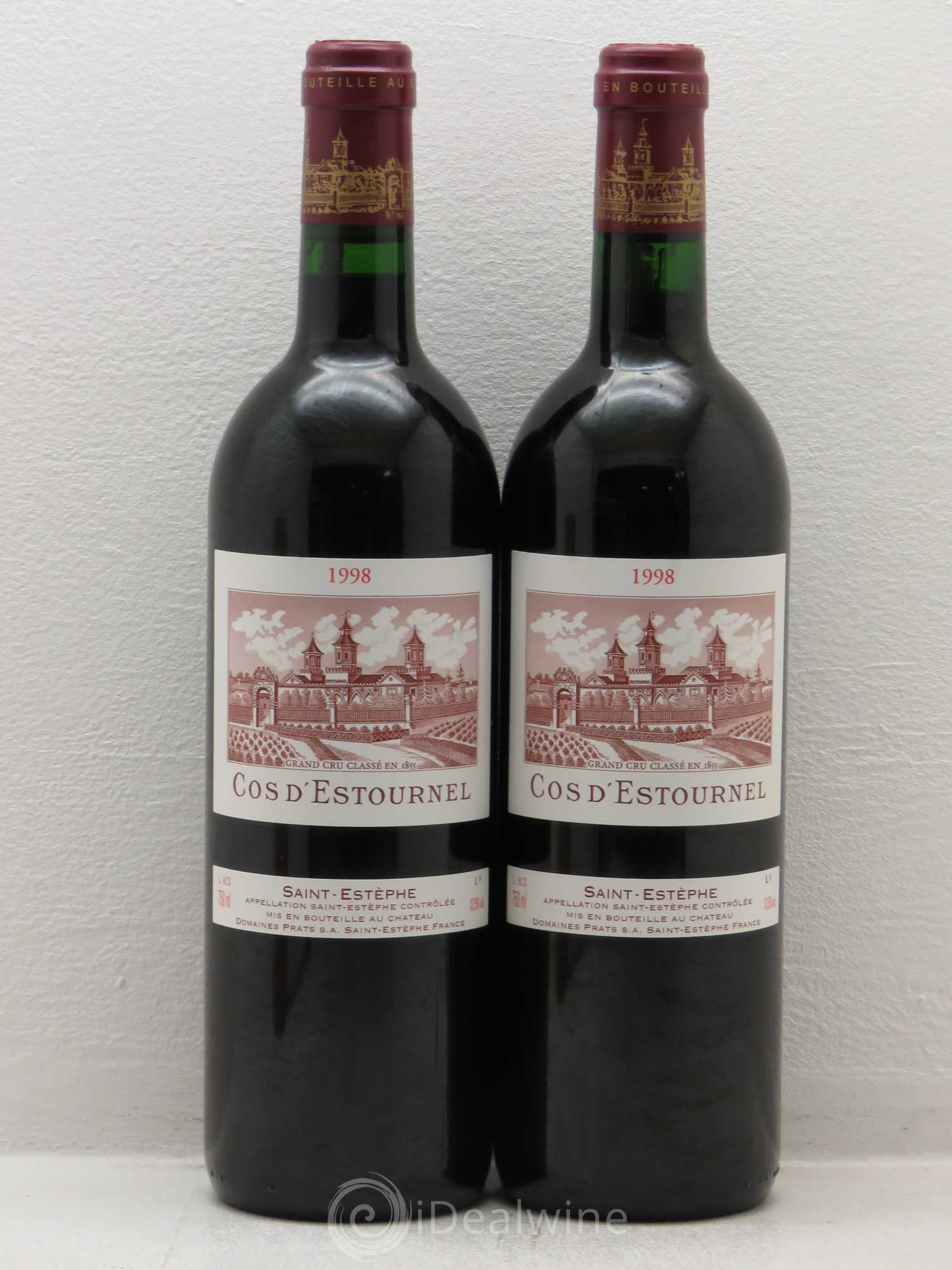 Cos d'Estournel 2ème Grand Cru Classé 1998 - Lot de 2 bouteilles - 0
