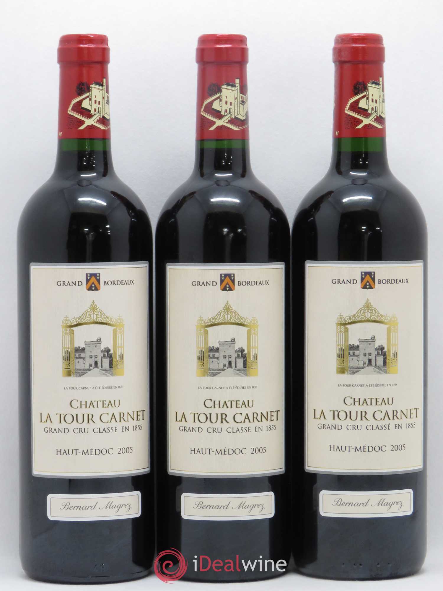 Château la Tour Carnet 4ème Grand Cru Classé 2005 - Lot de 6 bouteilles - 2