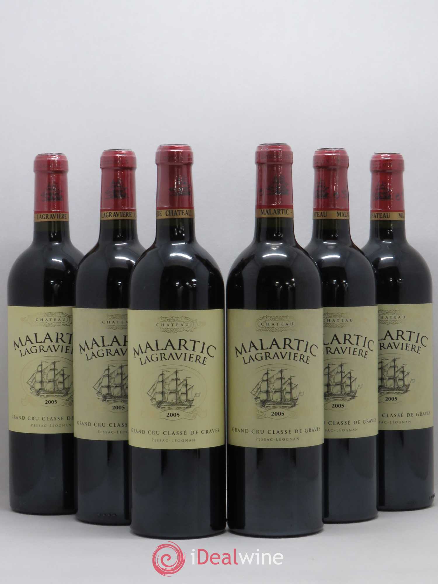 Château Malartic-Lagravière Cru Classé de Graves 2005 - Lot de 6 bouteilles - 0