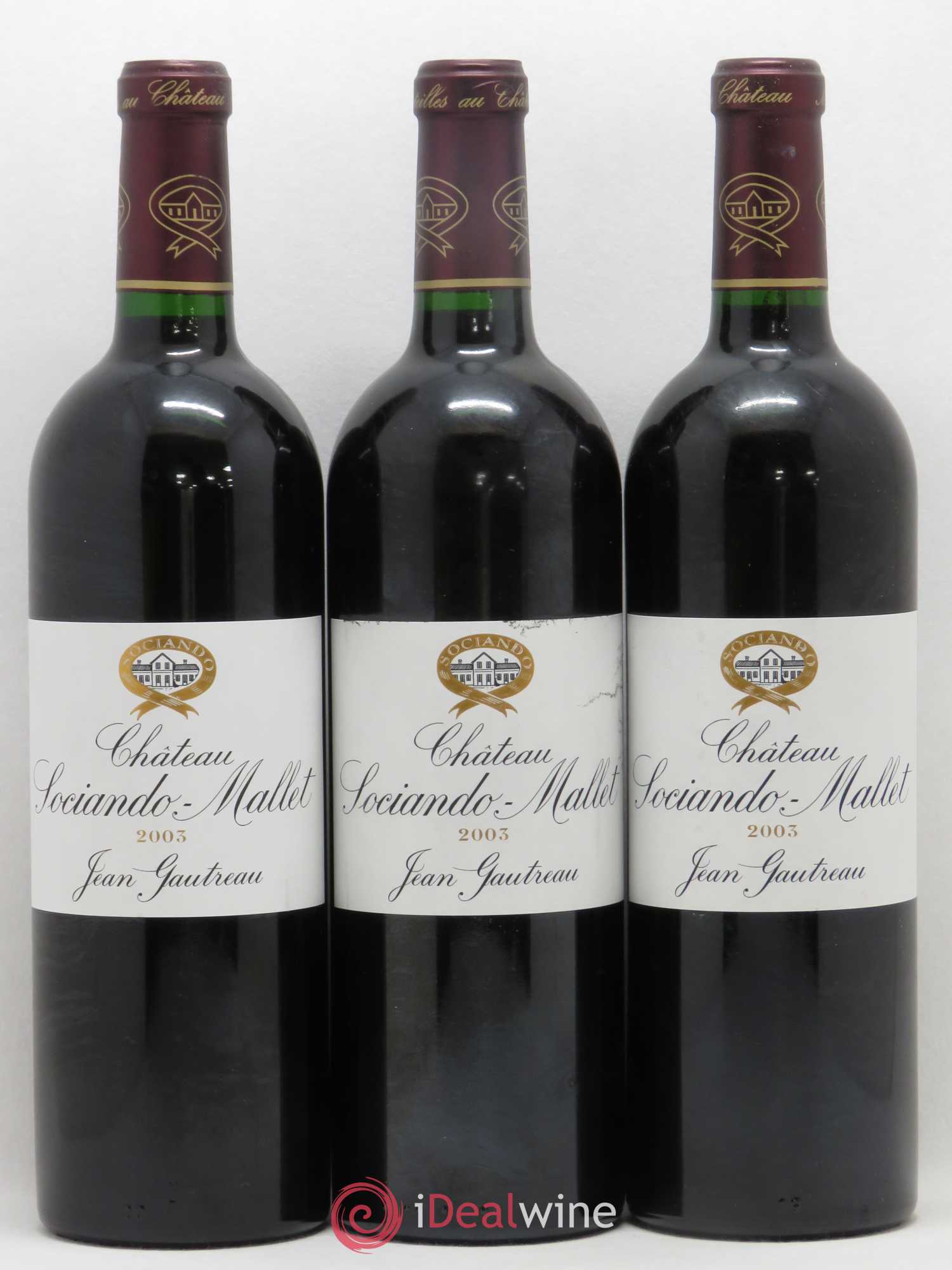 Château Sociando Mallet 2003 - Lot de 12 bouteilles - 1