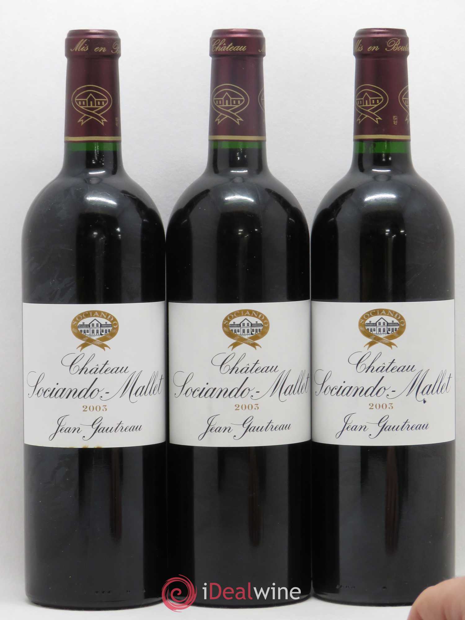 Château Sociando Mallet 2003 - Lot de 12 bouteilles - 3