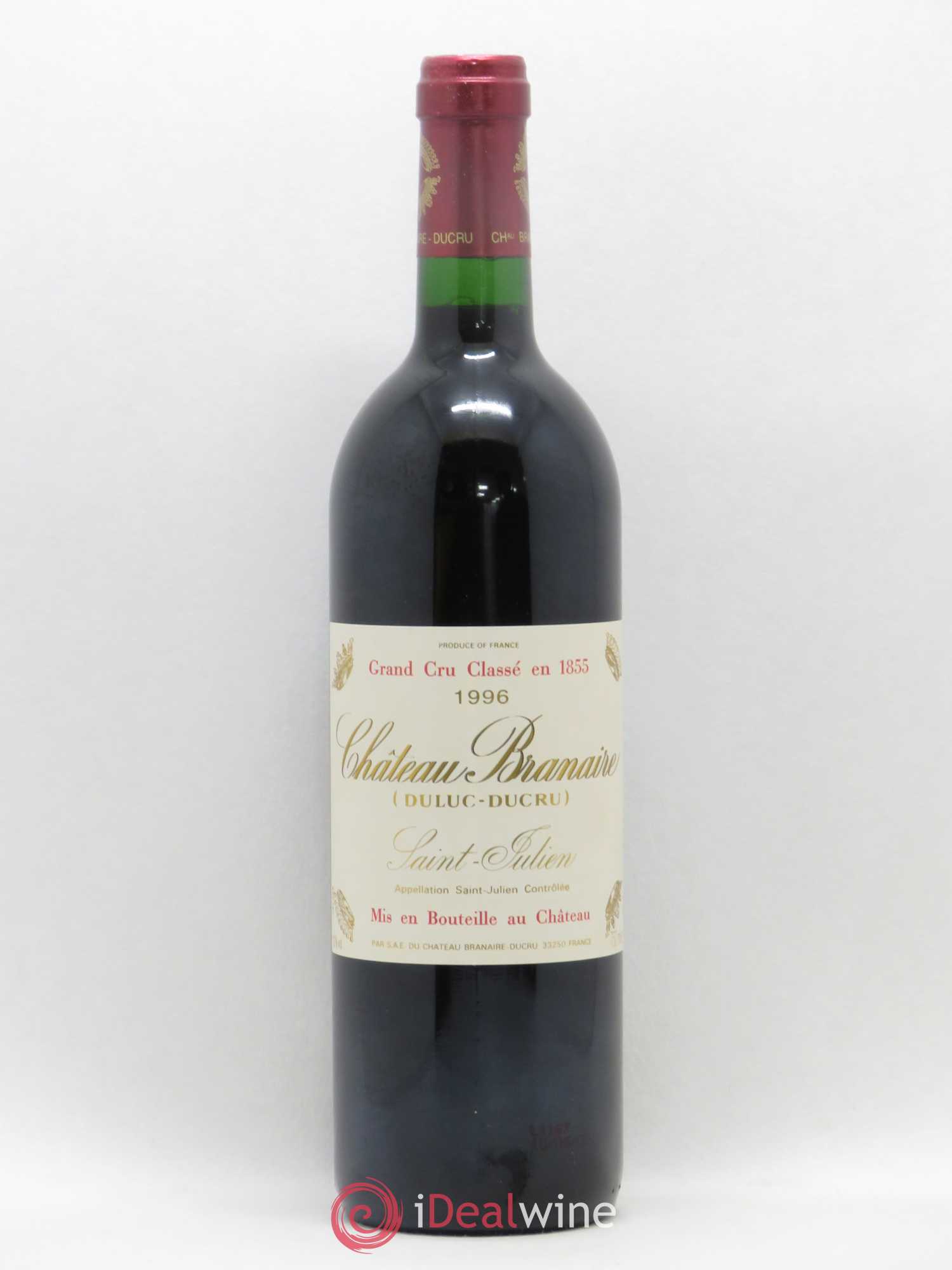 Château Branaire Ducru 4ème Grand Cru Classé 1996 - Lot de 1 bouteille - 0
