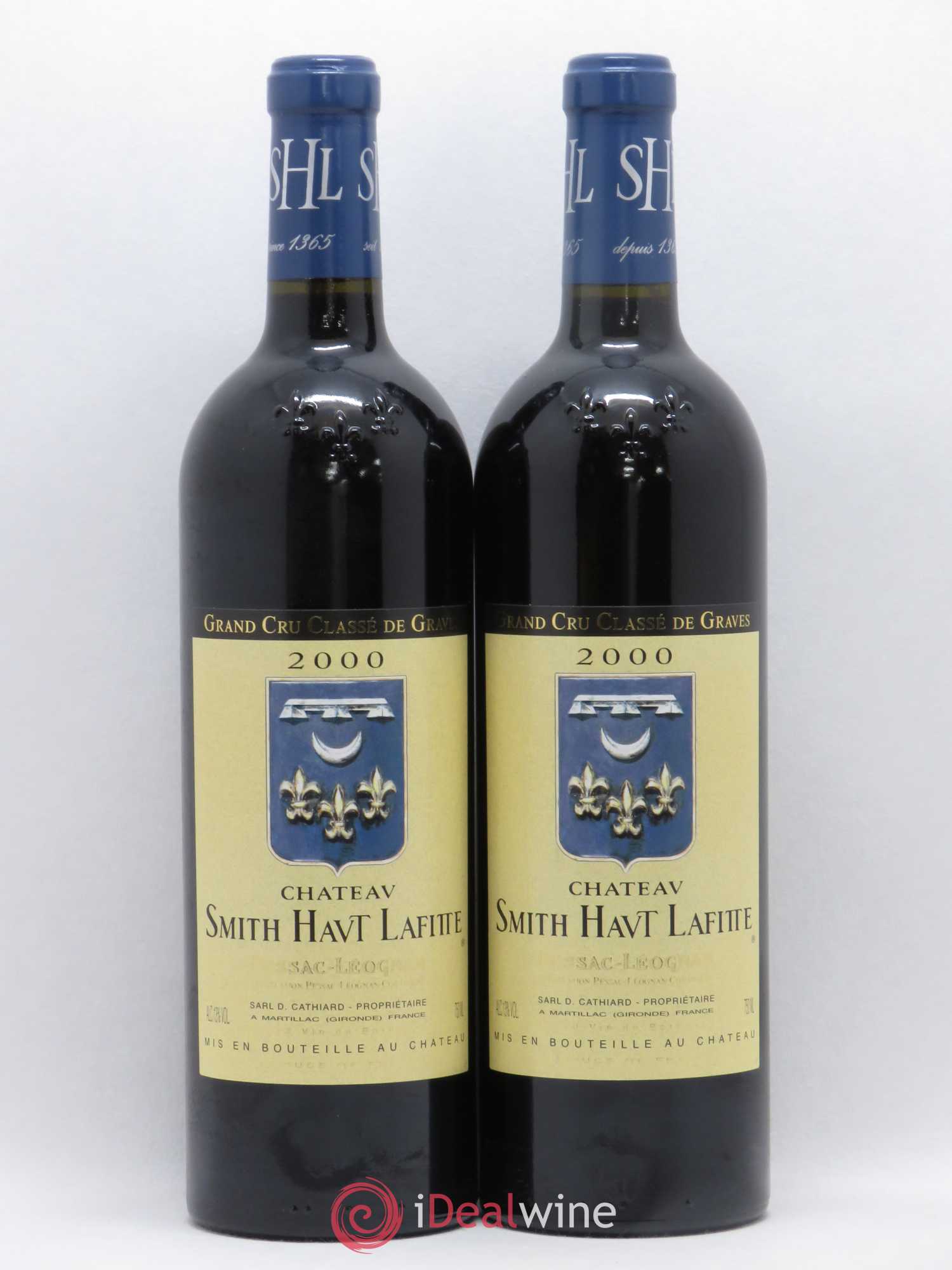Château Smith Haut Lafitte Cru Classé de Graves 2000 - Lot de 2 bouteilles - 0
