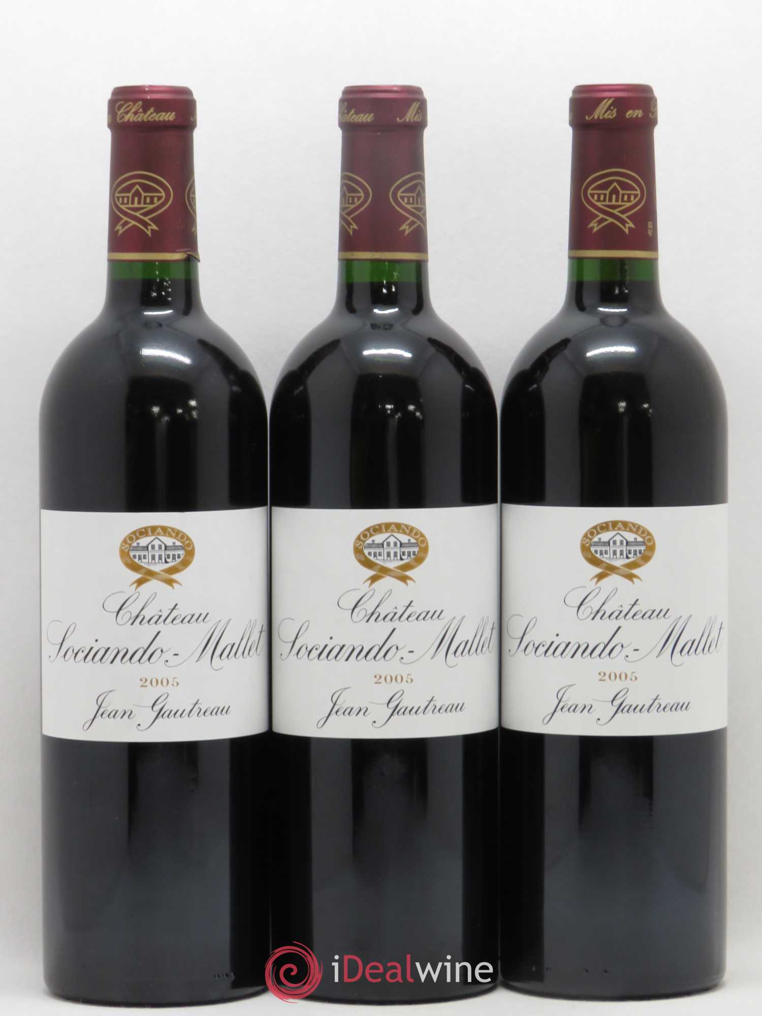 Château Sociando Mallet 2005 - Lot de 12 bouteilles - 1