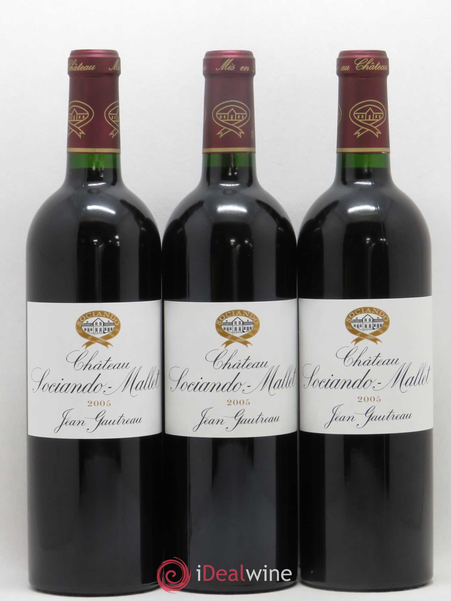 Château Sociando Mallet 2005 - Lot de 12 bouteilles - 2