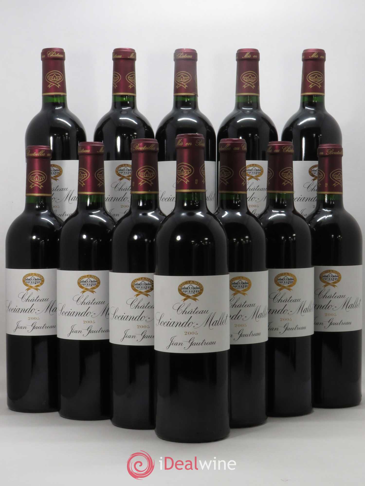 Château Sociando Mallet 2005 - Lot de 12 bouteilles - 0