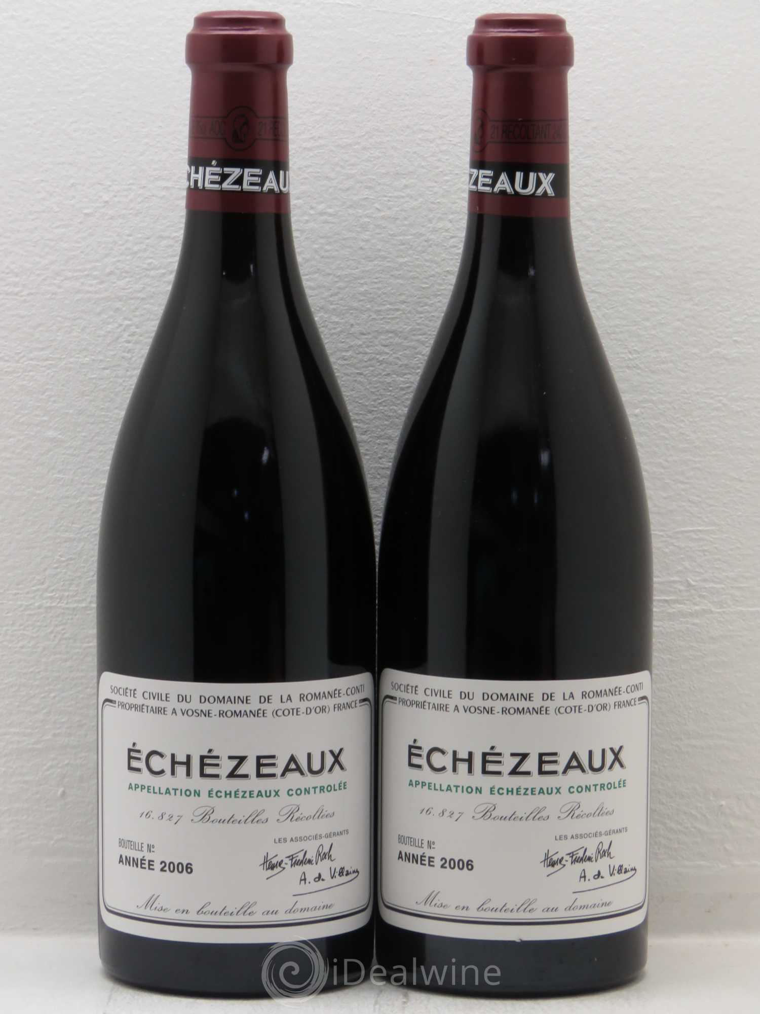 Echezeaux Grand Cru Domaine de la Romanée-Conti 2006 - Lot de 2 bouteilles - 0