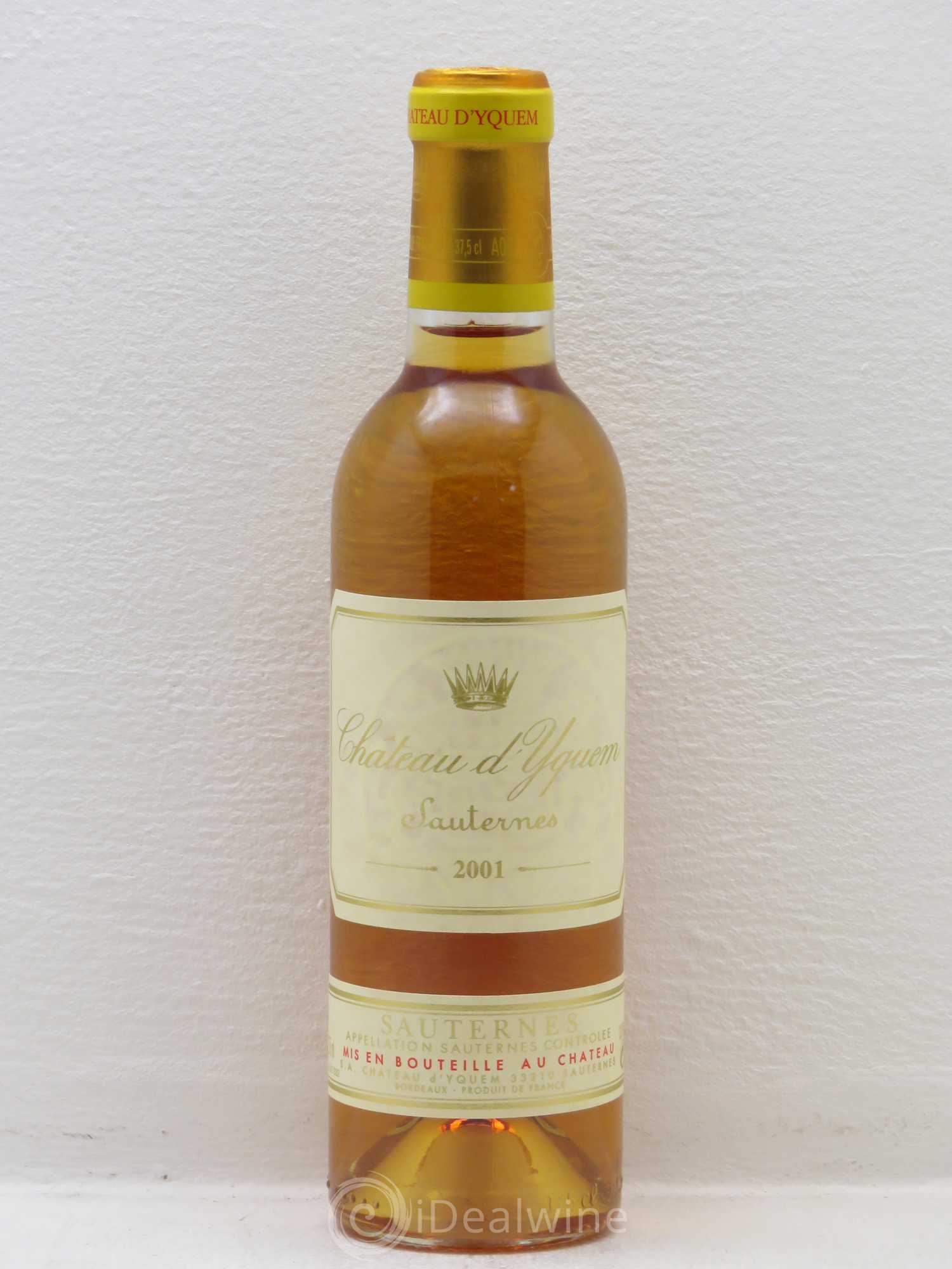 Château d' Yquem 1er Cru Classé Supérieur 2001 - Lotto di 1 mezza bottiglia - 0