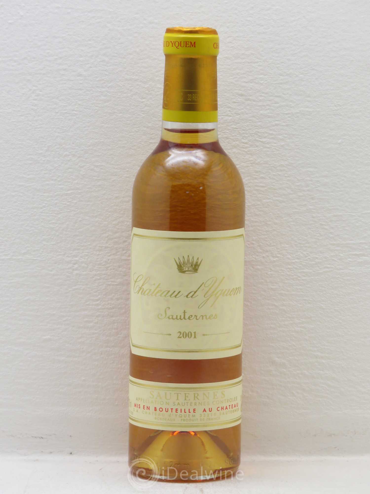 Château d' Yquem 1er Cru Classé Supérieur 2001 - Lotto di 1 mezza bottiglia - 0