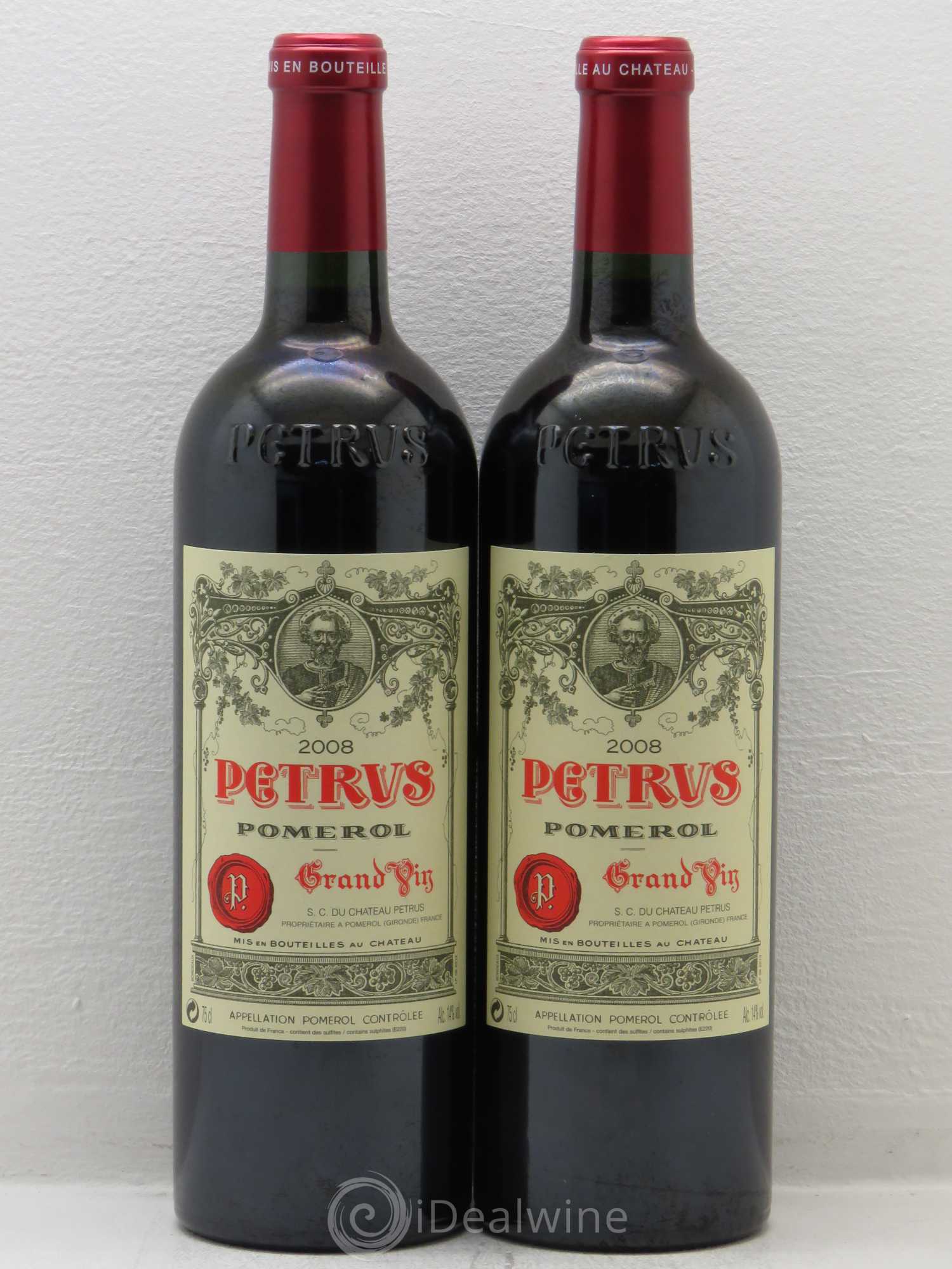 Petrus 2008 - Lot de 2 bouteilles - 0