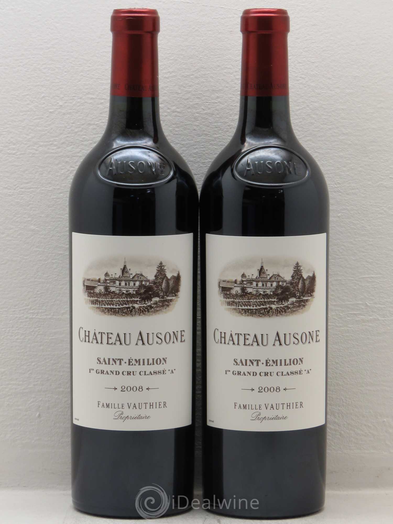 Château Ausone 1er Grand Cru Classé A 2008 - Lot de 2 bouteilles - 0