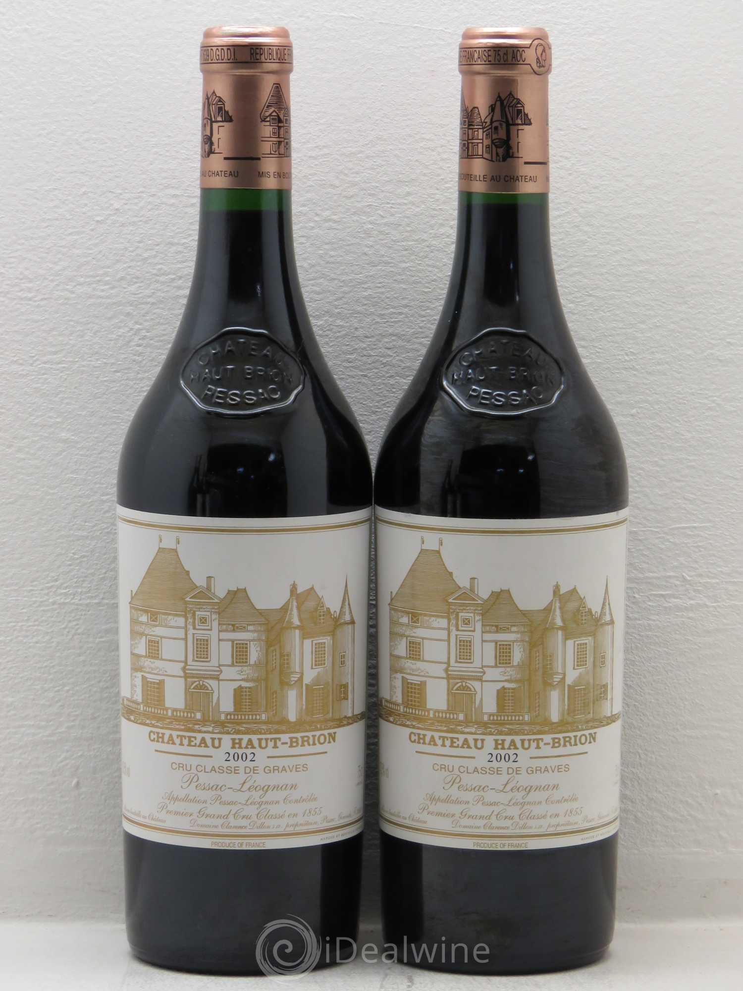 Château Haut Brion 1er Grand Cru Classé 2002 - Lot de 4 bouteilles - 1