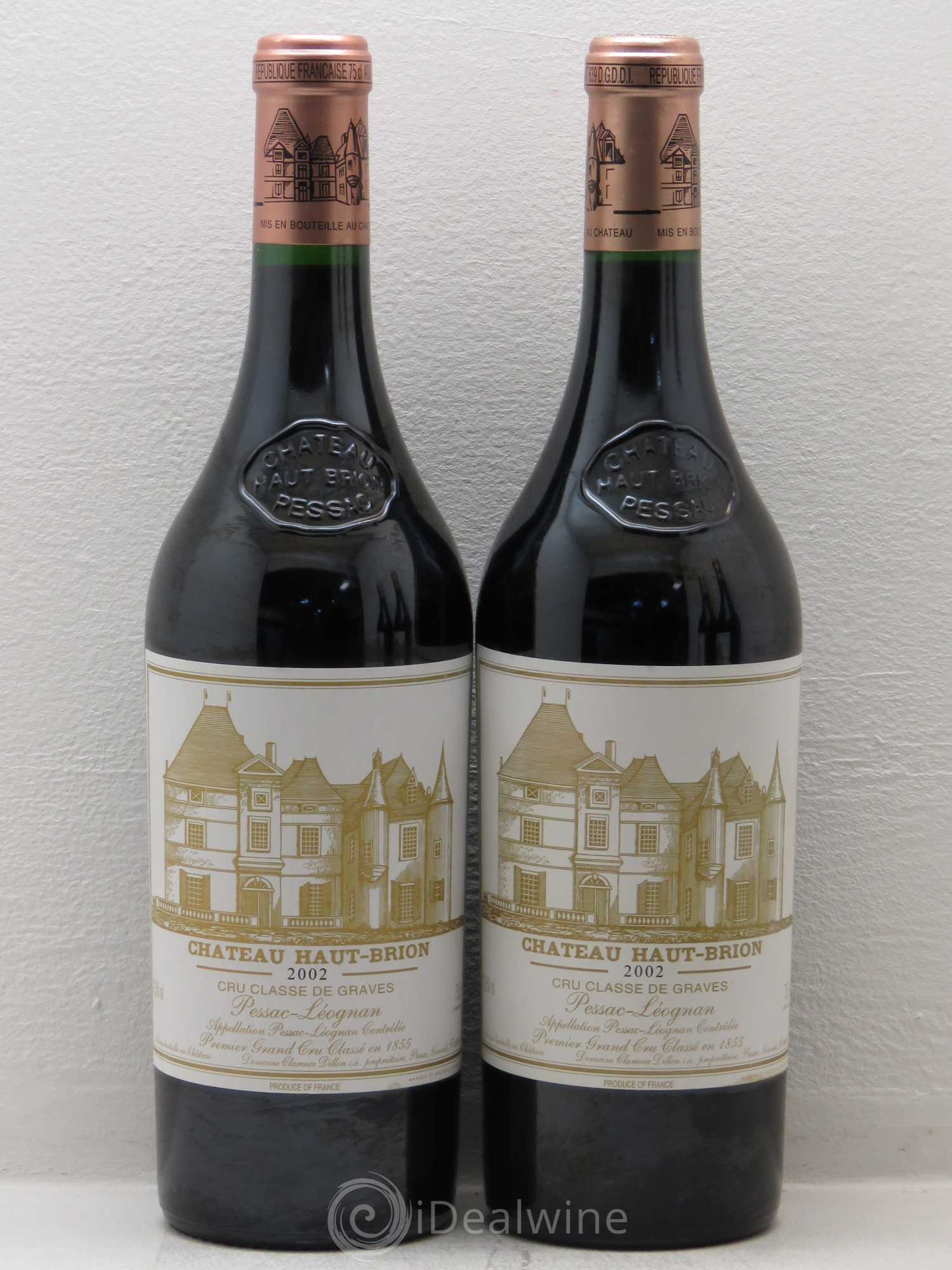 Château Haut Brion 1er Grand Cru Classé 2002 - Lot de 4 bouteilles - 2