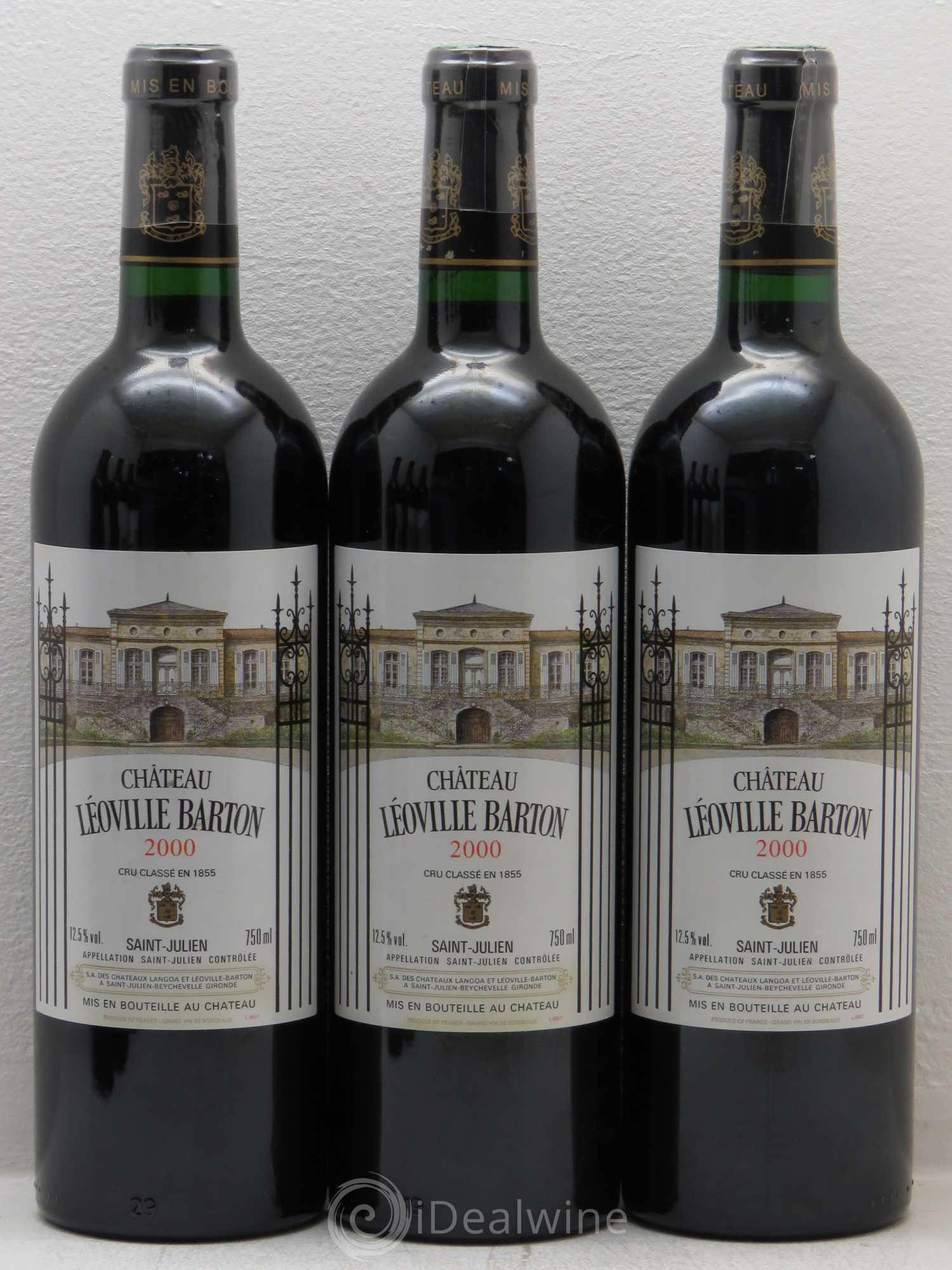 Château Léoville Barton 2ème Grand Cru Classé 2000 - Lot de 6 bouteilles - 1
