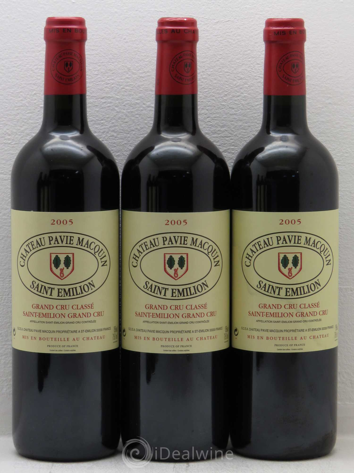 Château Pavie Macquin 1er Grand Cru Classé B 2005 - Lot de 6 bouteilles - 1