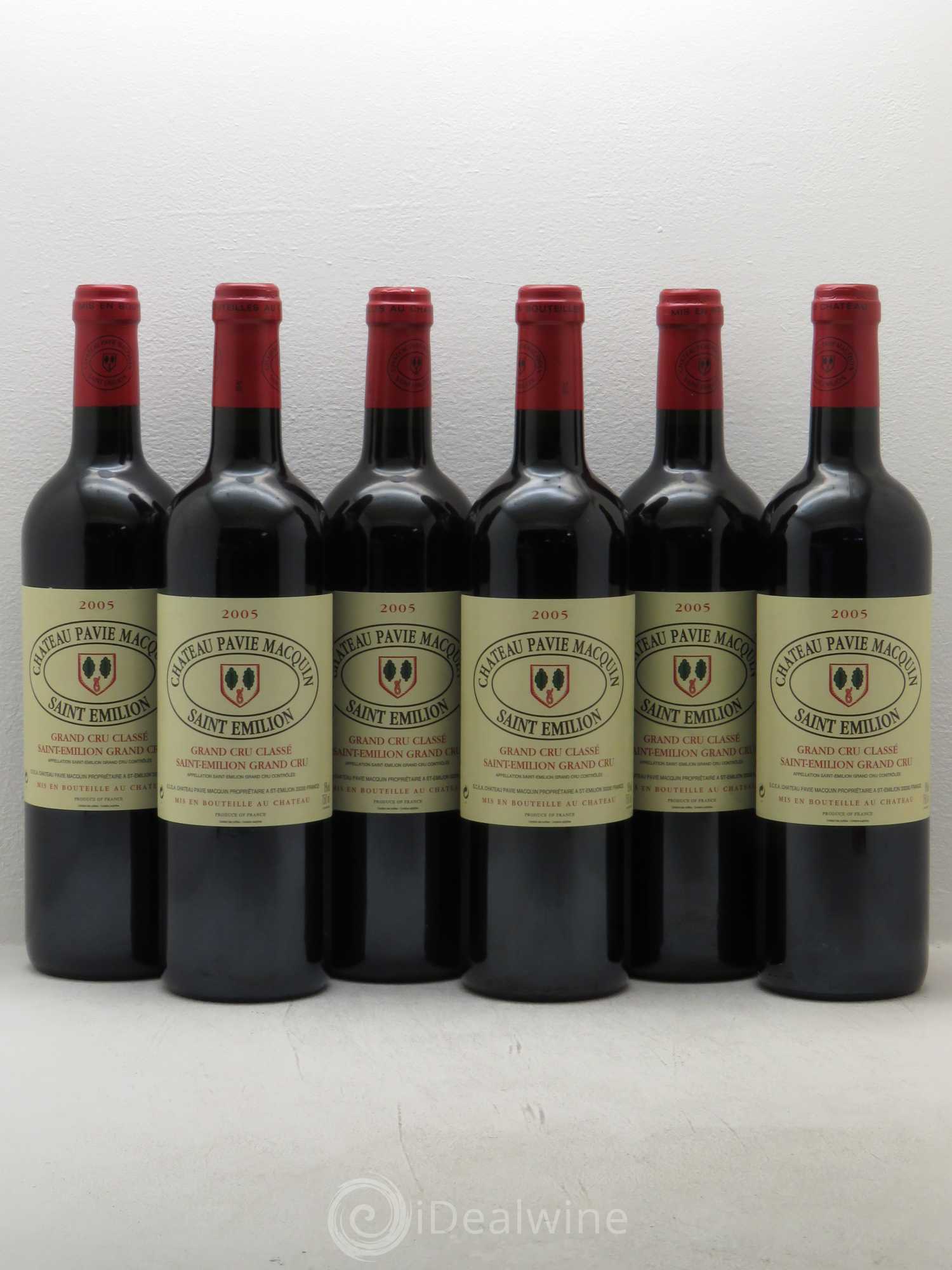 Château Pavie Macquin 1er Grand Cru Classé B 2005 - Lot de 6 bouteilles - 0