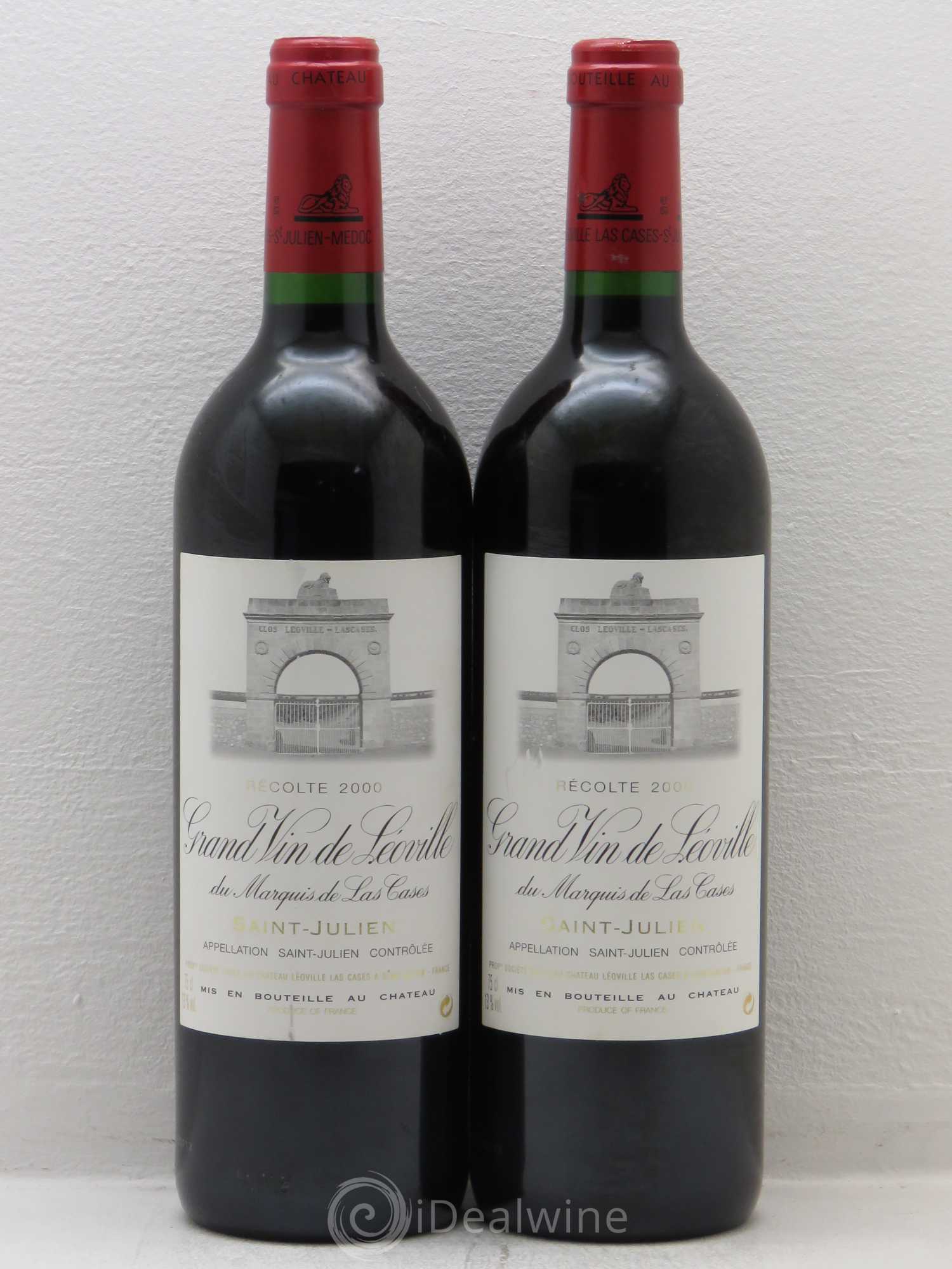 Château Léoville Las Cases 2ème Grand Cru Classé 2000 - Lot de 2 bouteilles - 0