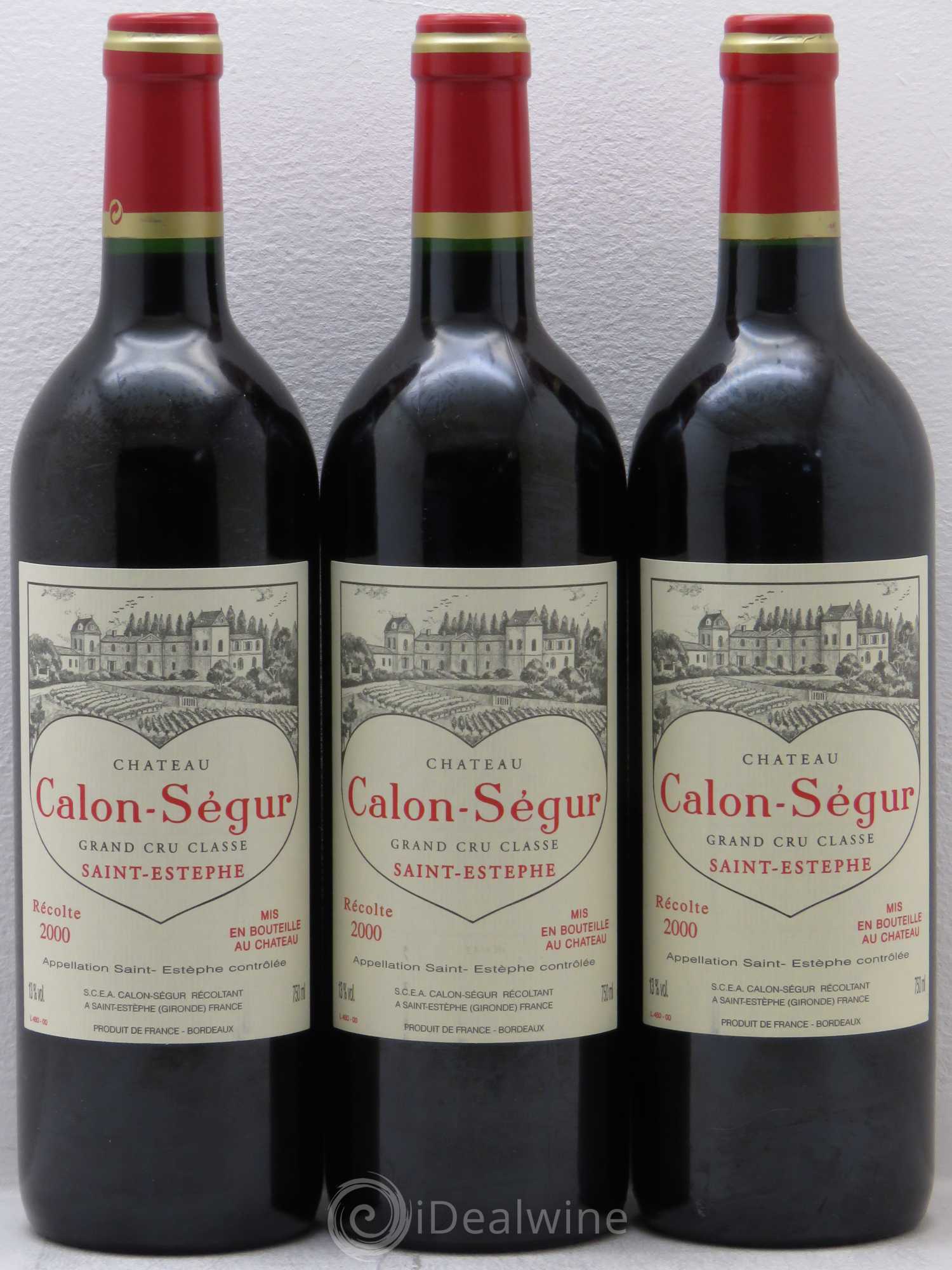 Château Calon Ségur 3ème Grand Cru Classé 2000 - Lot de 6 bouteilles - 2