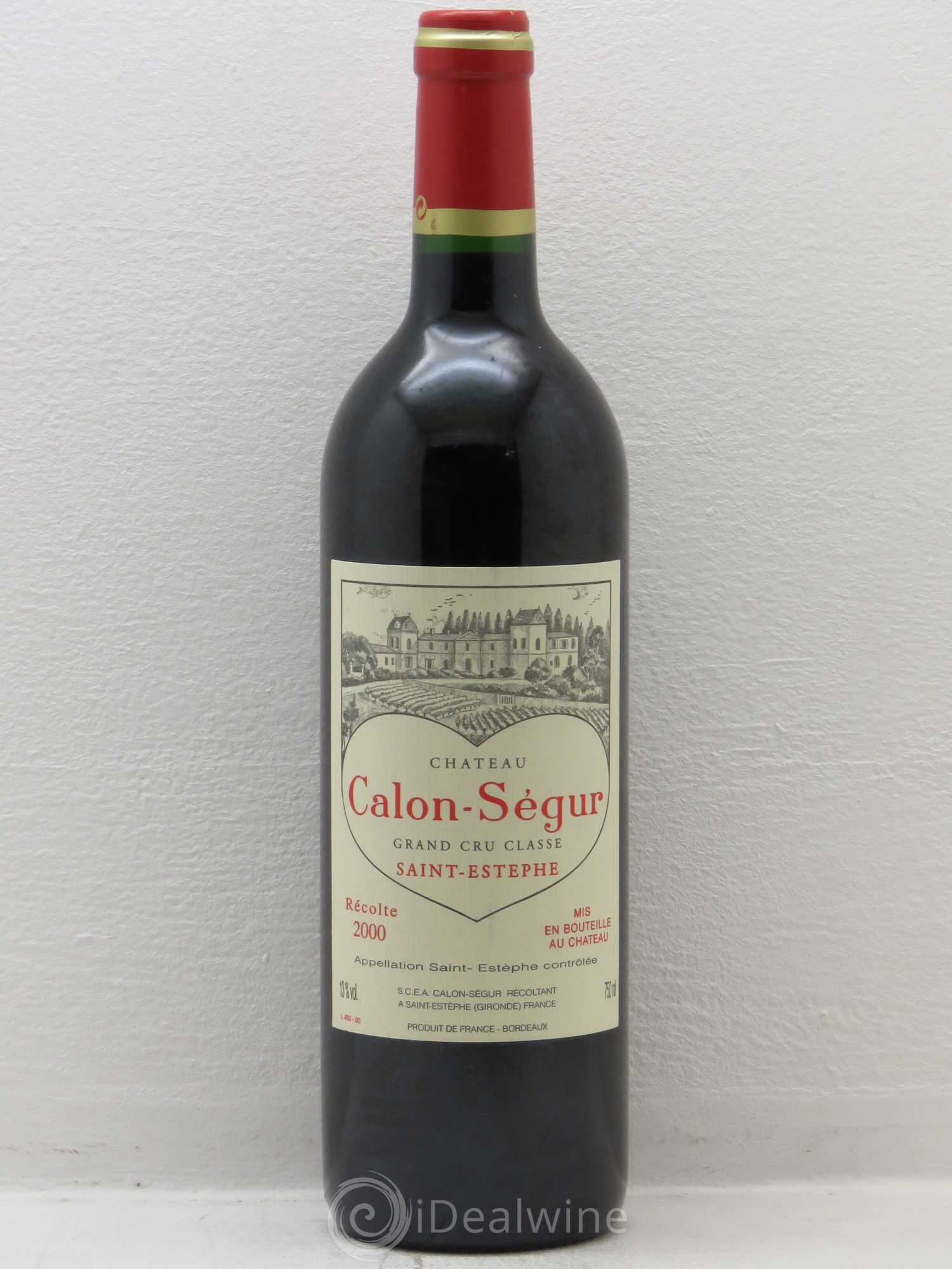 Château Calon Ségur 3ème Grand Cru Classé 2000 - Lot de 1 bouteille - 0