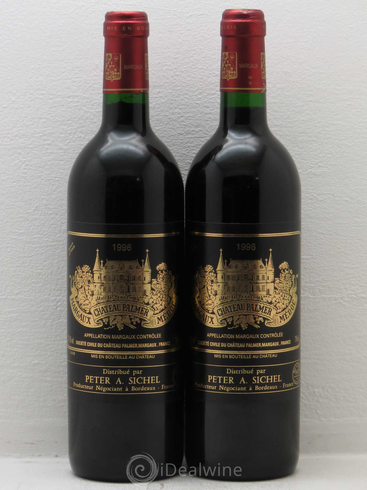 Château Palmer 3ème Grand Cru Classé 1996 - Lot de 2 bouteilles - 0