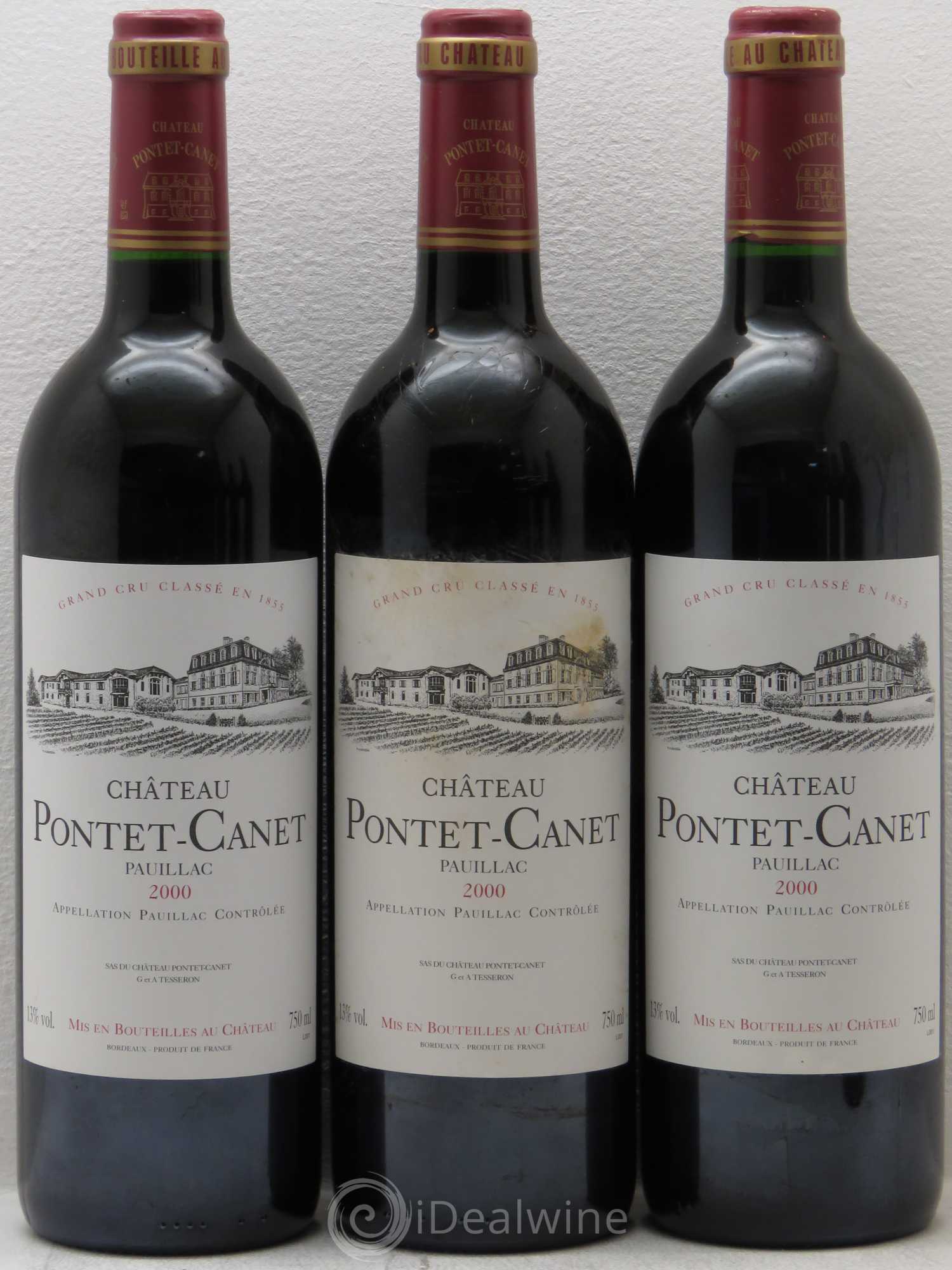 Château Pontet Canet 5ème Grand Cru Classé 2000 - Lot de 6 bouteilles - 2