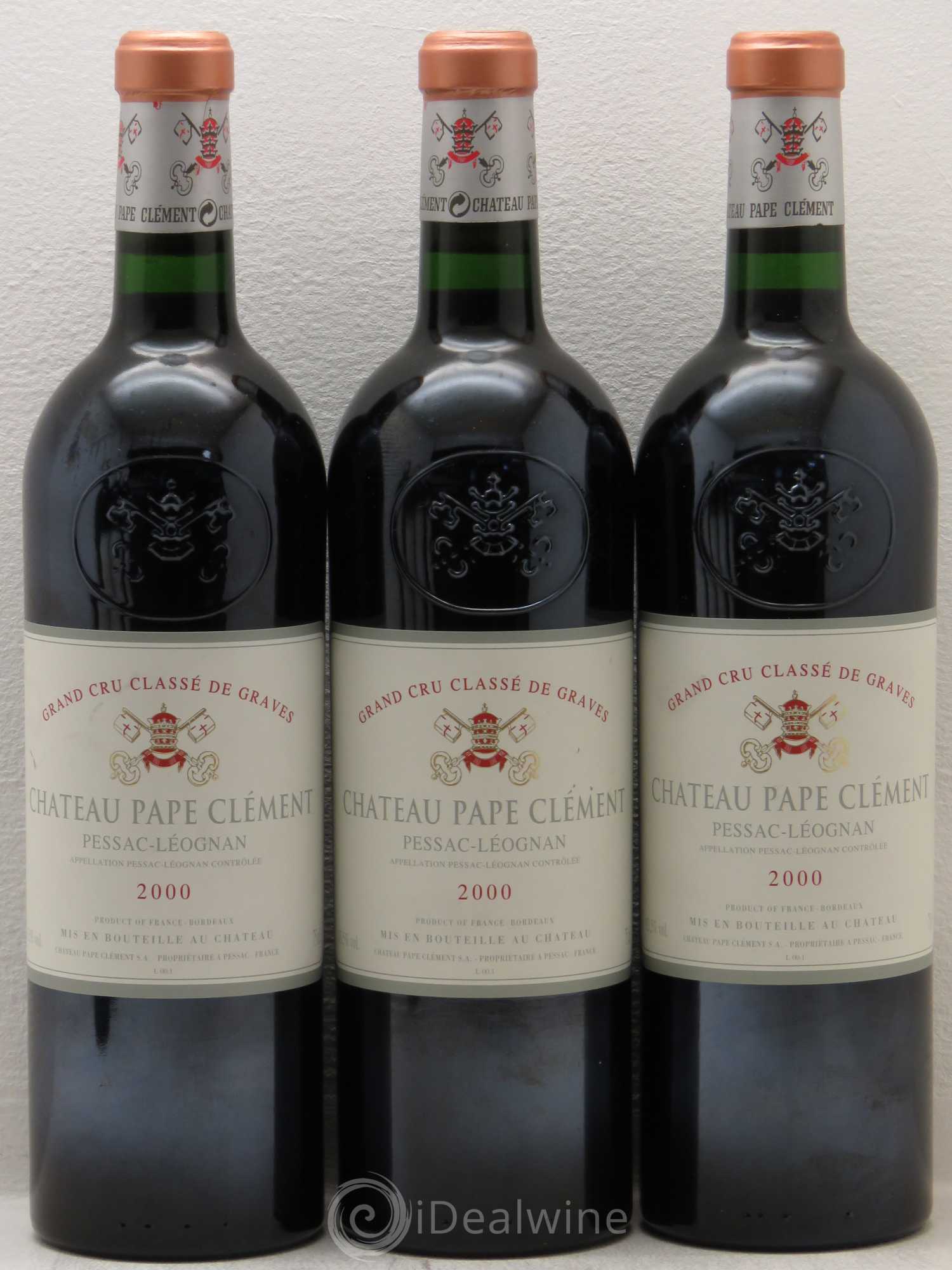 Château Pape Clément Cru Classé de Graves 2000 - Lot de 6 bouteilles - 1
