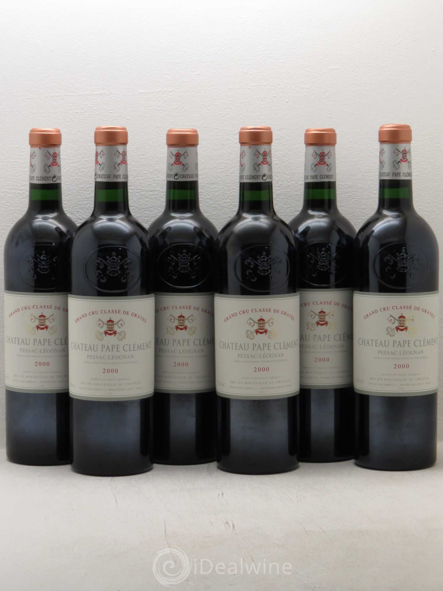 Château Pape Clément Cru Classé de Graves 2000 - Lot de 6 bouteilles - 0