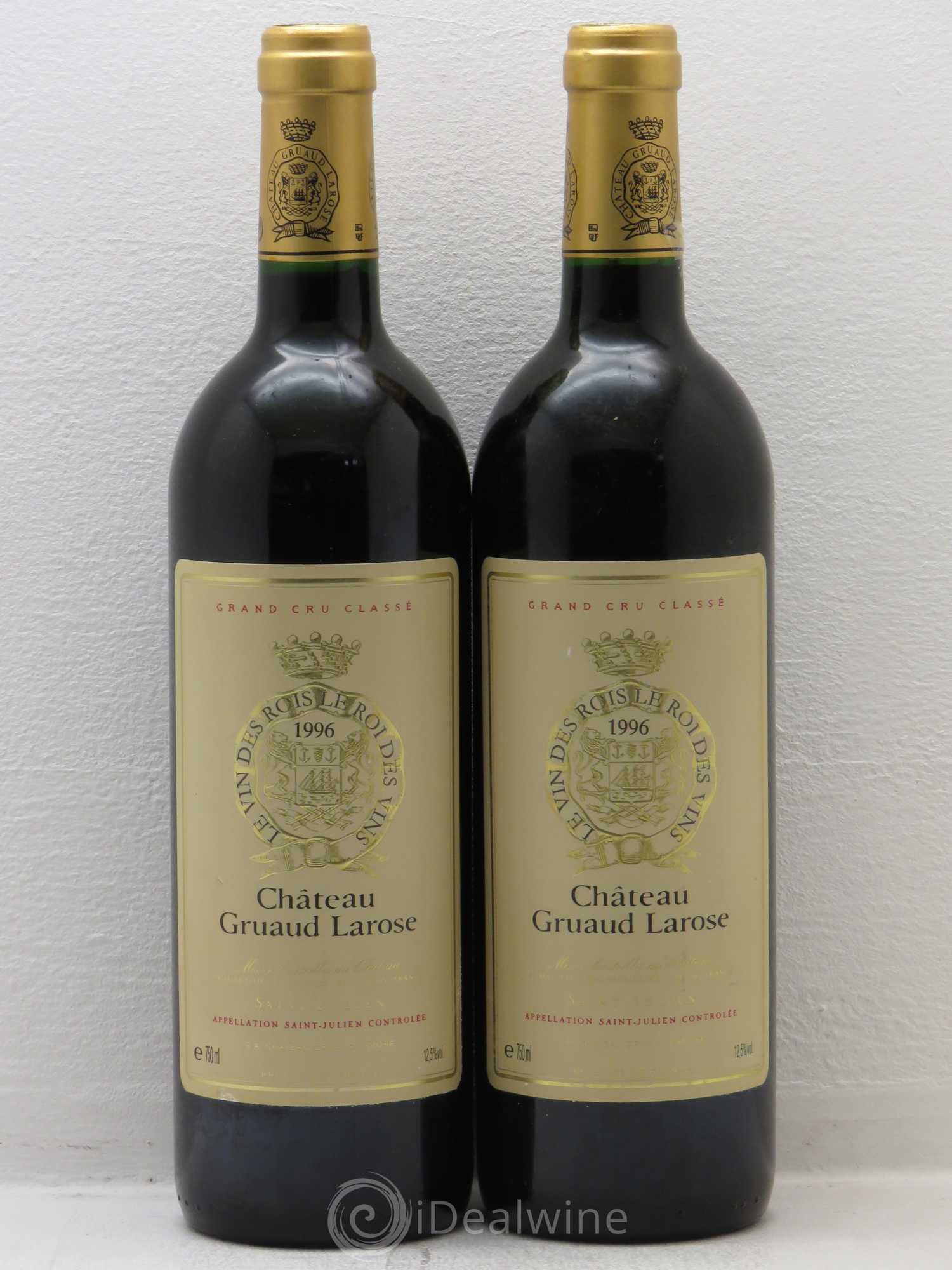 Château Gruaud Larose 2ème Grand Cru Classé 1996 - Lot de 2 bouteilles - 0