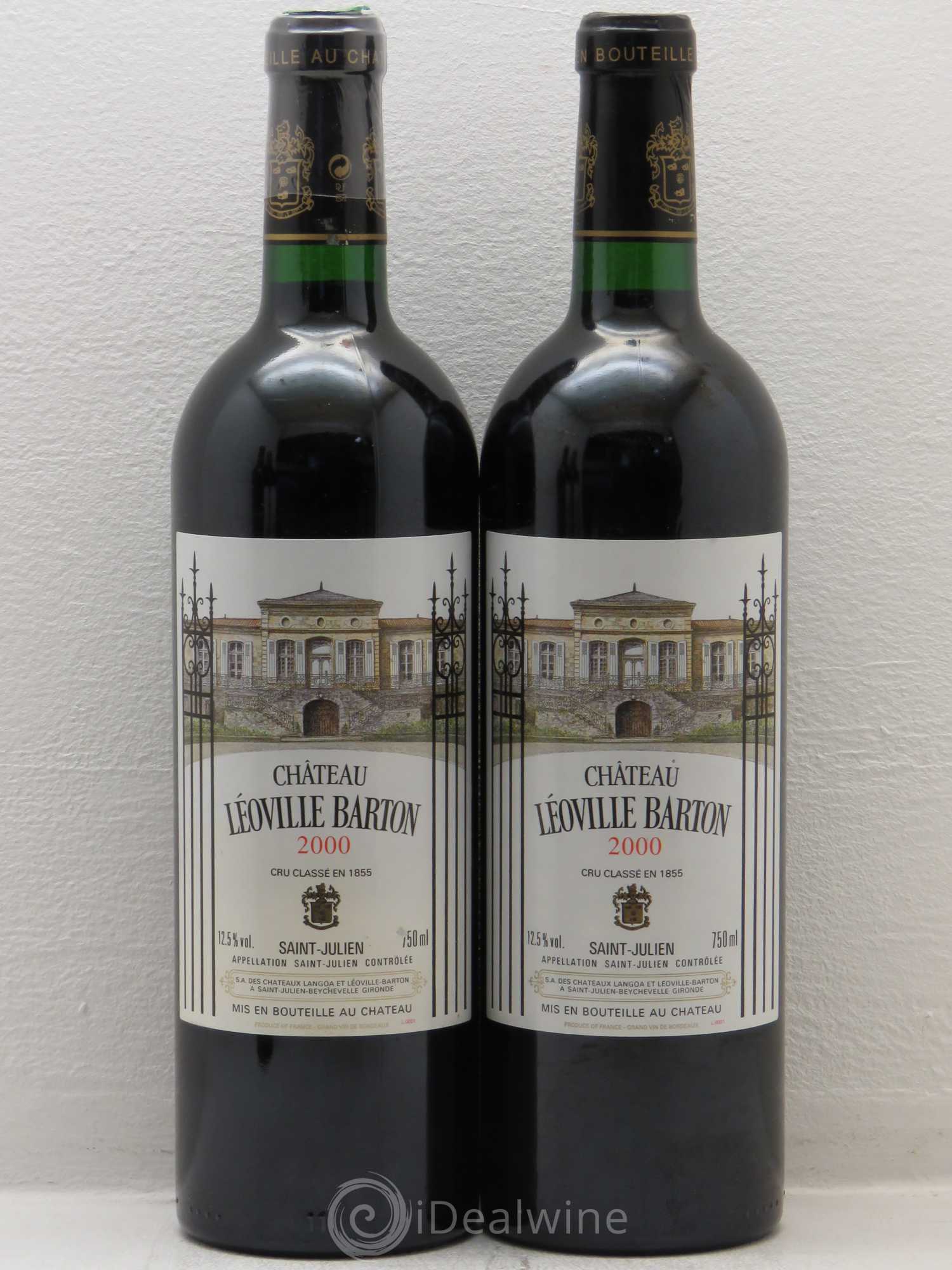 Château Léoville Barton 2ème Grand Cru Classé 2000 - Lot de 4 bouteilles - 1
