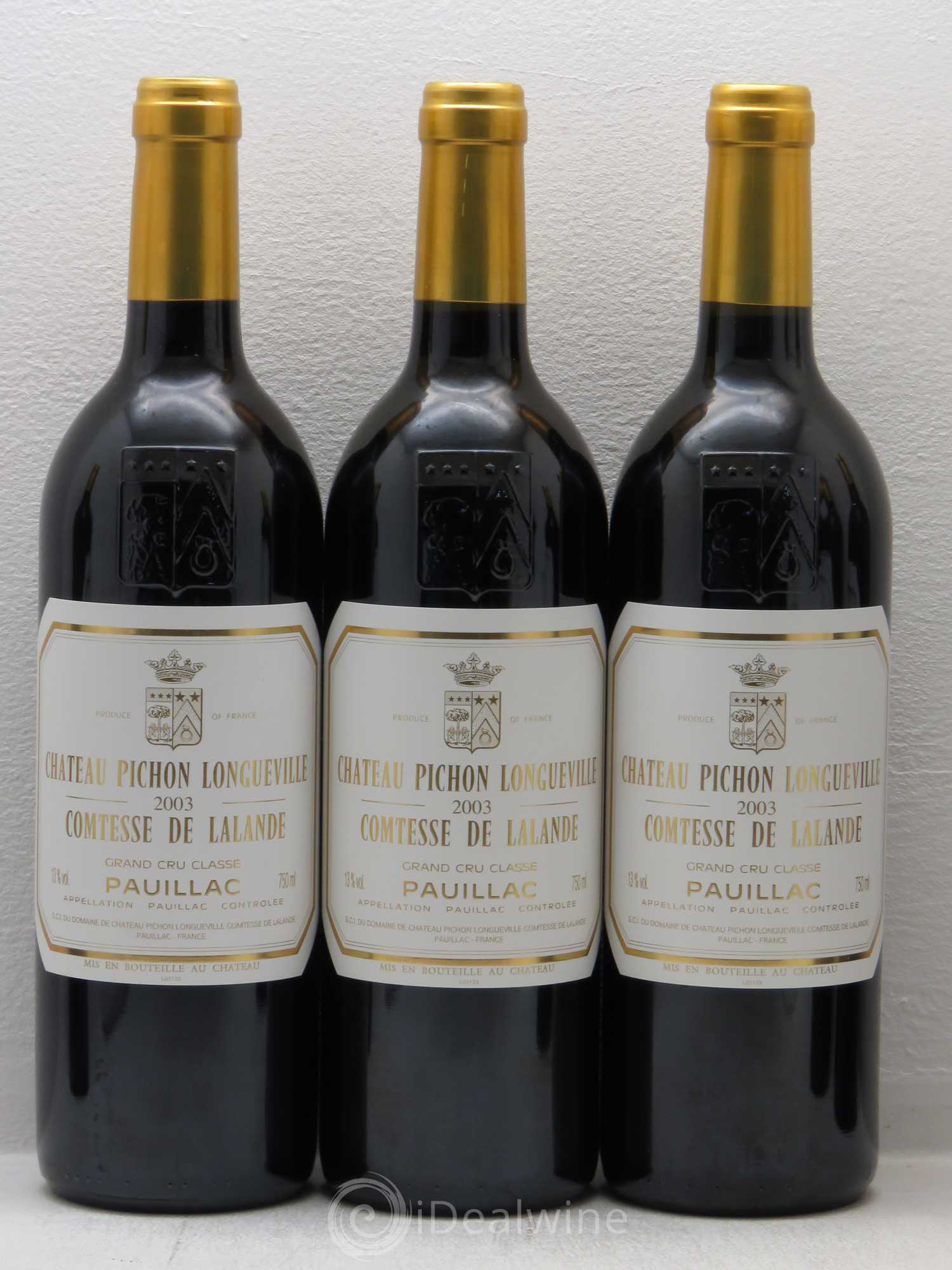 Château Pichon Longueville Comtesse de Lalande 2ème Grand Cru Classé 2003 - Lot de 6 bouteilles - 1