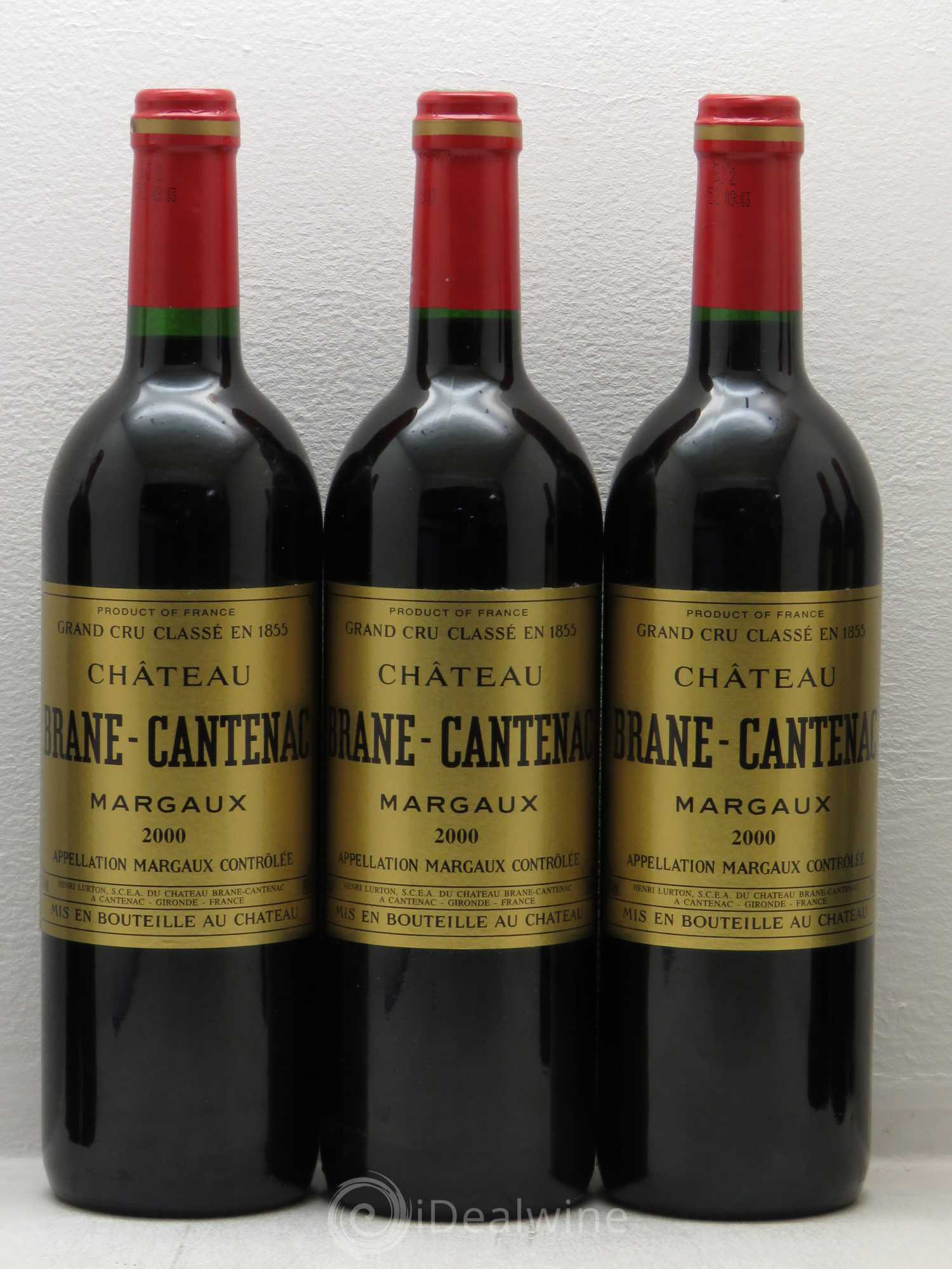 Château Brane Cantenac 2ème Grand Cru Classé 2000 - Lot de 6 bouteilles - 1