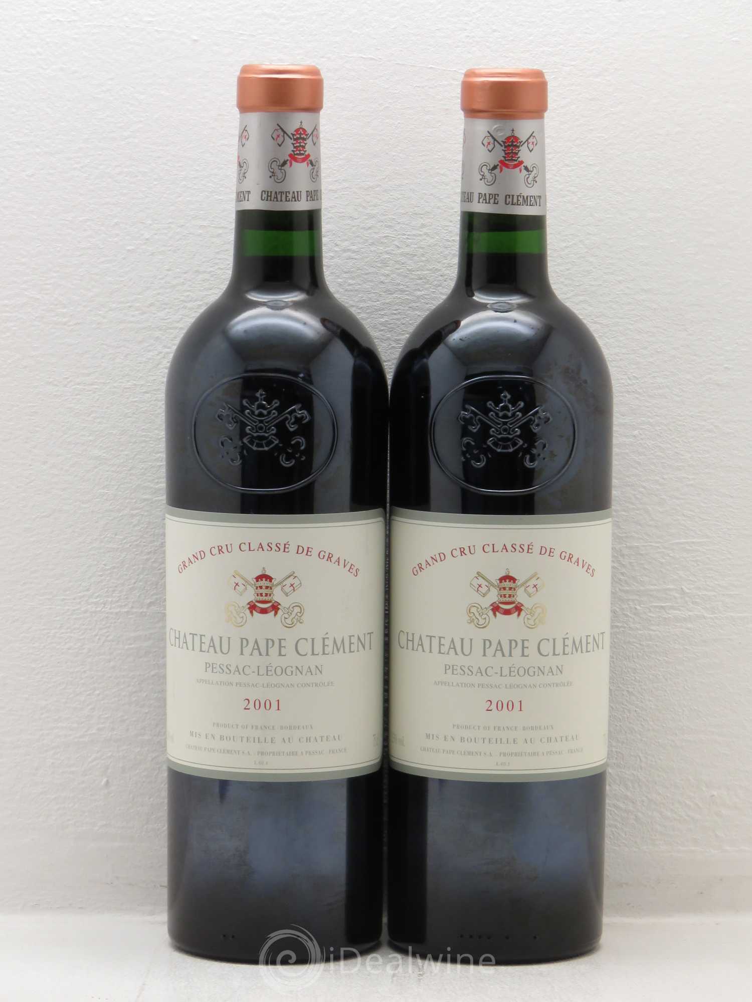 Château Pape Clément Cru Classé de Graves 2001 - Lot de 2 bouteilles - 0