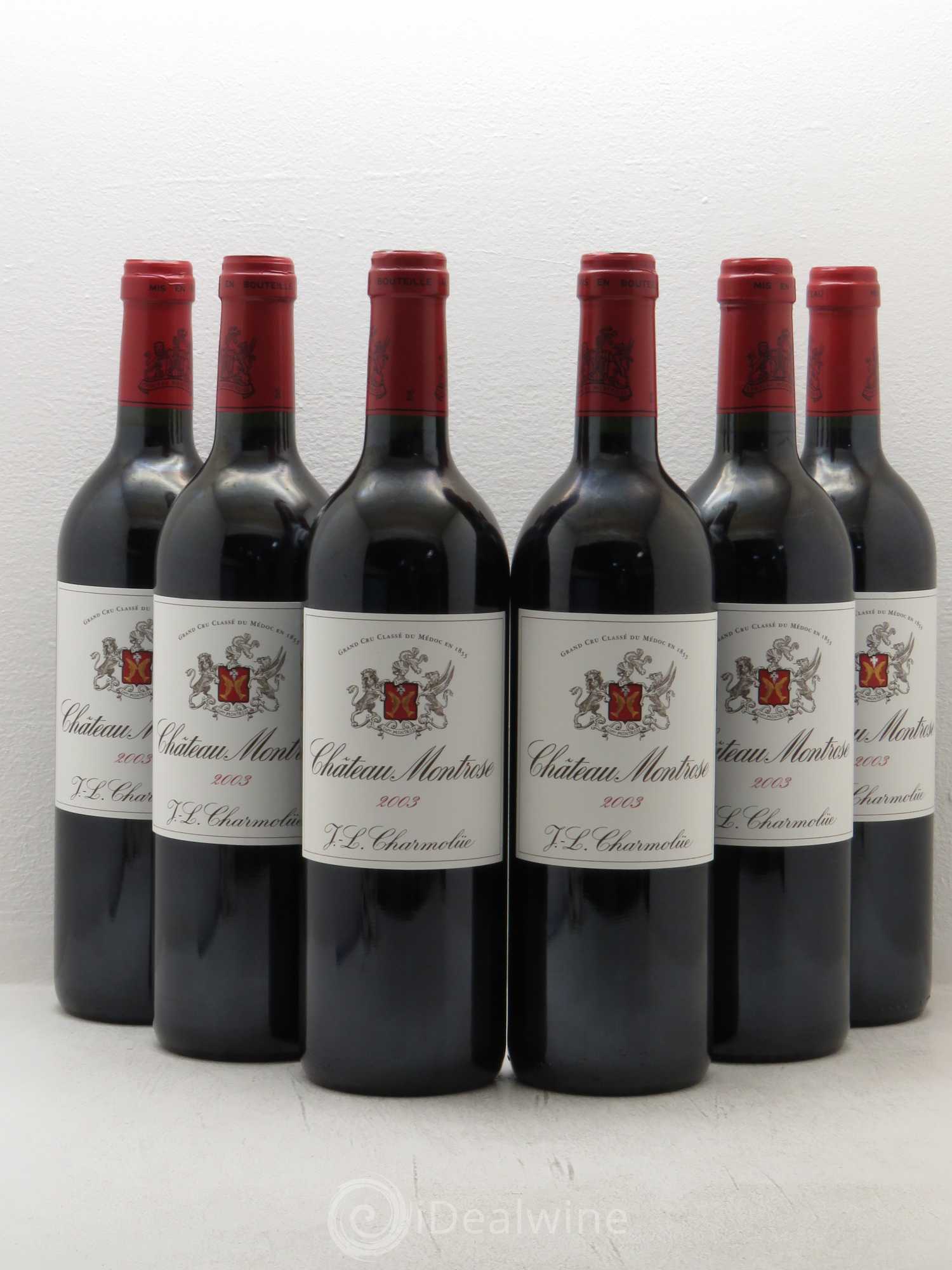 Château Montrose 2ème Grand Cru Classé 2003 - Lot de 6 bouteilles - 0
